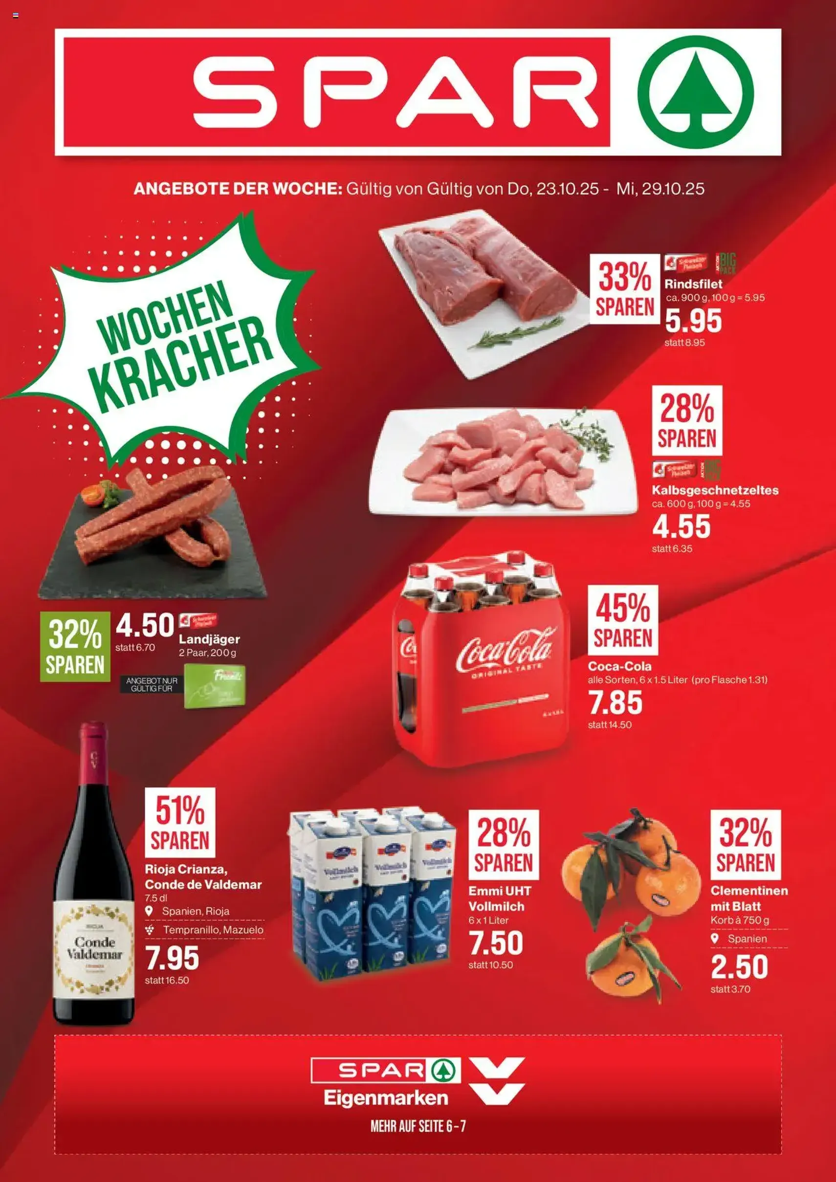 SPAR Aktionen - Gültiger Prospekt ab 23.10.2025, Seite 1 von insgesamt 20 SPAR Aktionen - Gültiger Prospekt ab 23.10.2025, Seite 1 von insgesamt 20