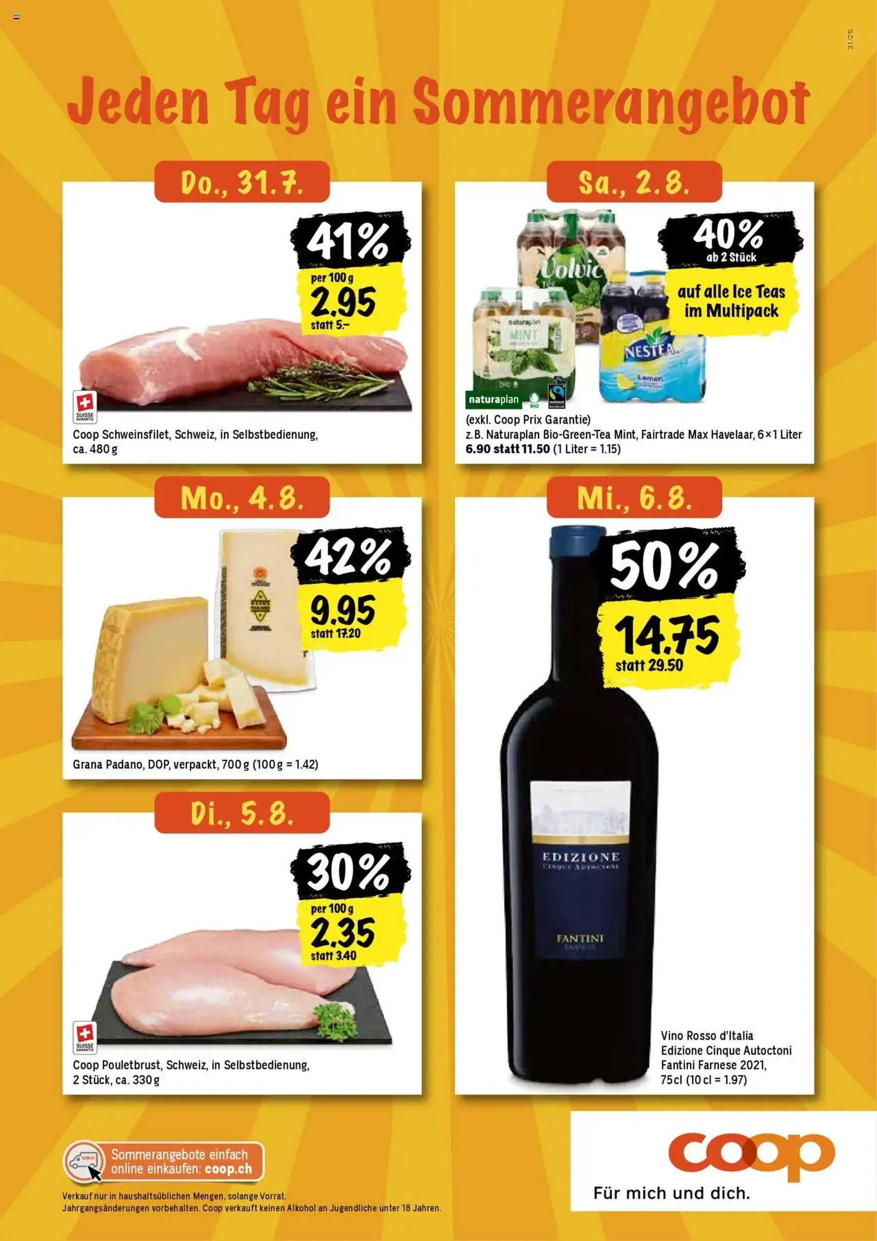Coop Aktionen - Gültiger Prospekt ab 31.07.2025, Seite 20 von insgesamt 24 Coop Aktionen - Gültiger Prospekt ab 31.07.2025, Seite 20 von insgesamt 24