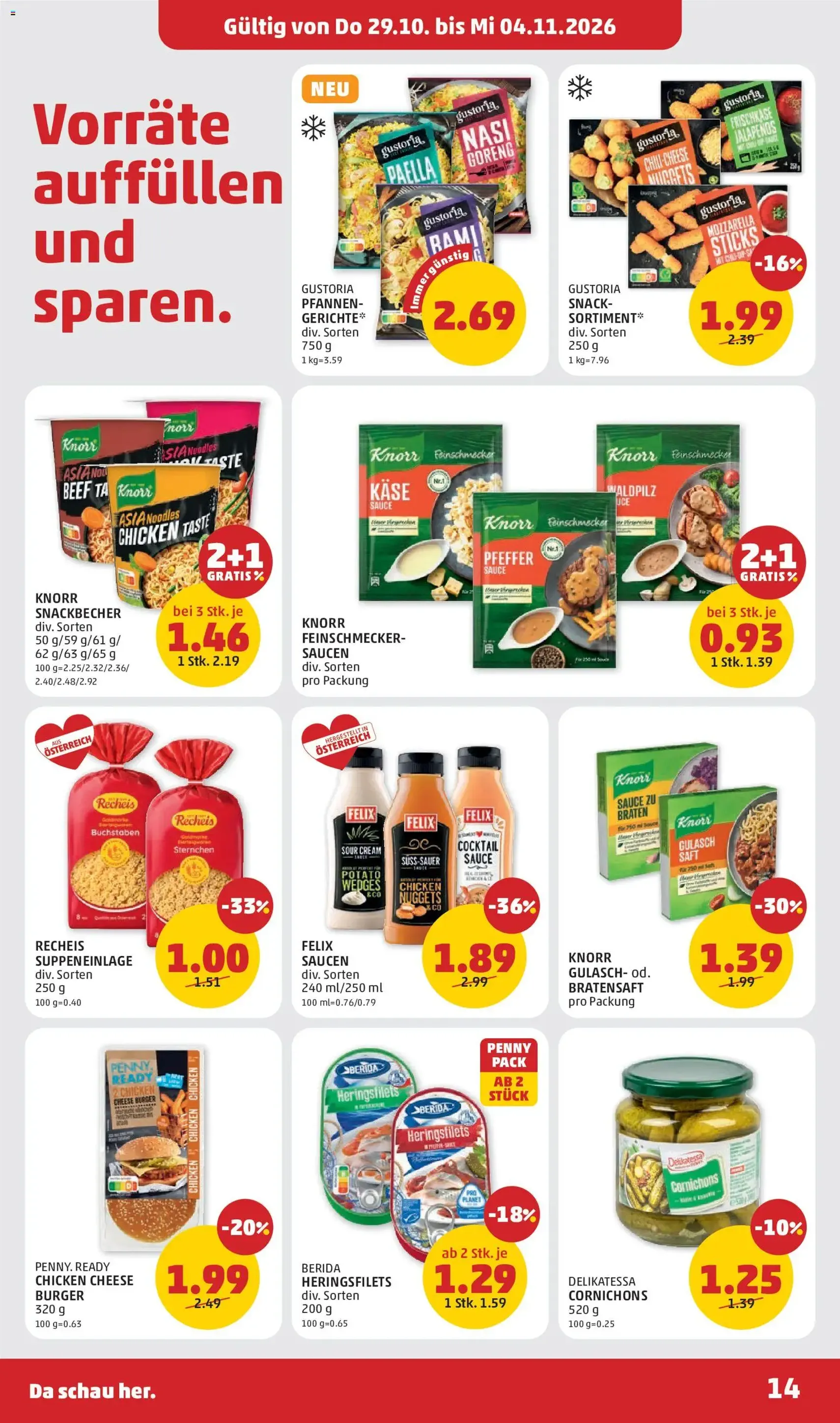 Penny Markt Flugblatt - Gültiger Prospekt ab 29.10.2026, Seite 14 von insgesamt 36