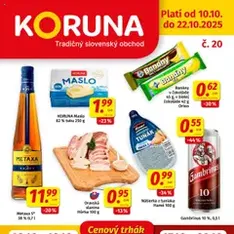 Koruna leták - náhľad letáku platný od 10.10.2025