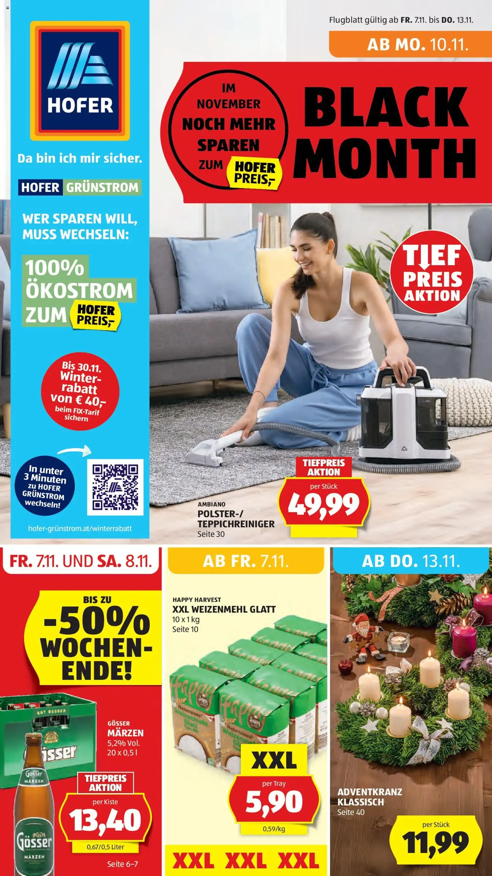 Hofer - Black Friday - Gültiger Prospekt ab 07.11.2025, Seite 1 von insgesamt 55