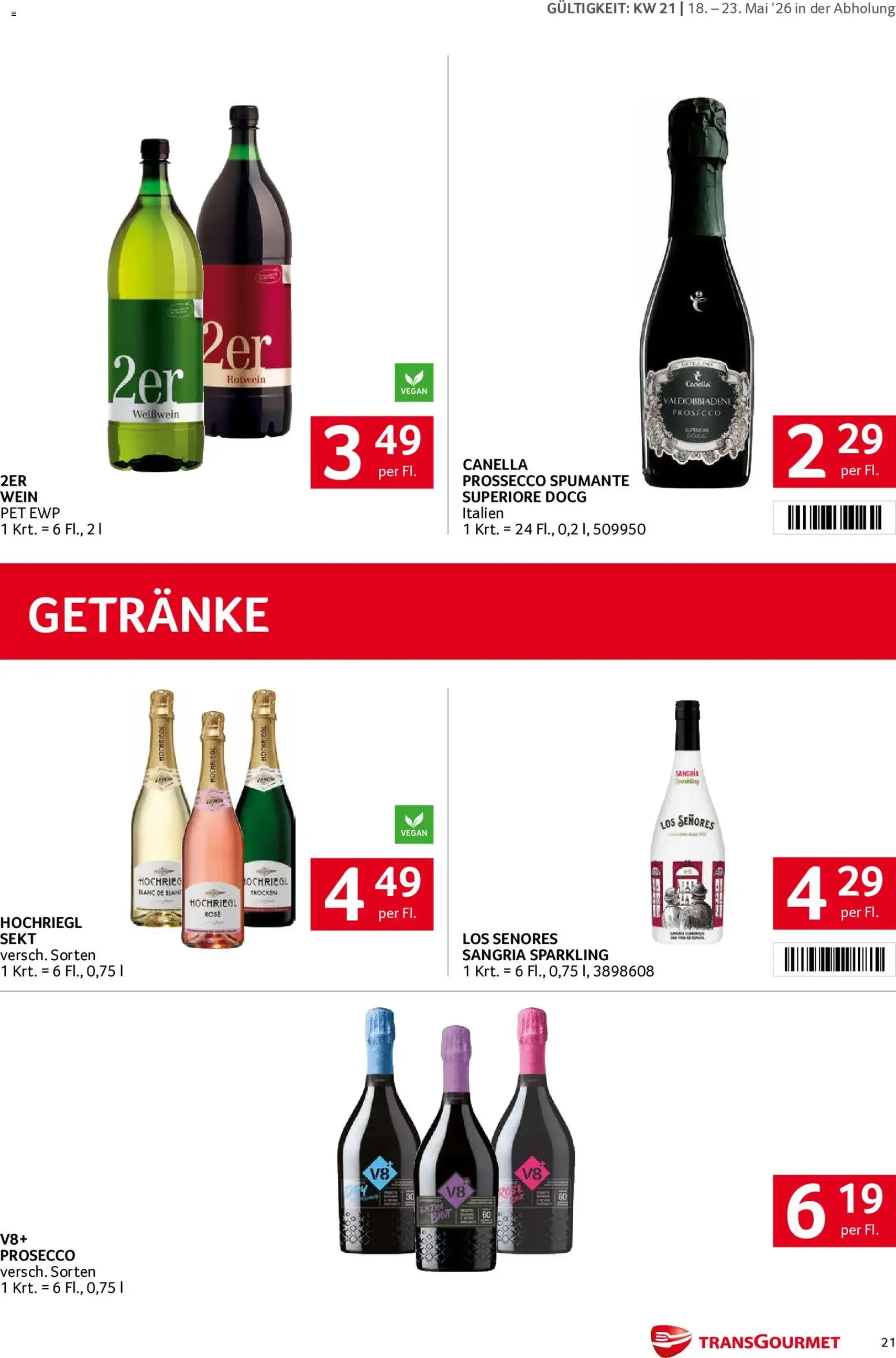 Transgourmet Flugblatt - Gültiger Prospekt ab 18.05.2026, Seite 21 von insgesamt 32