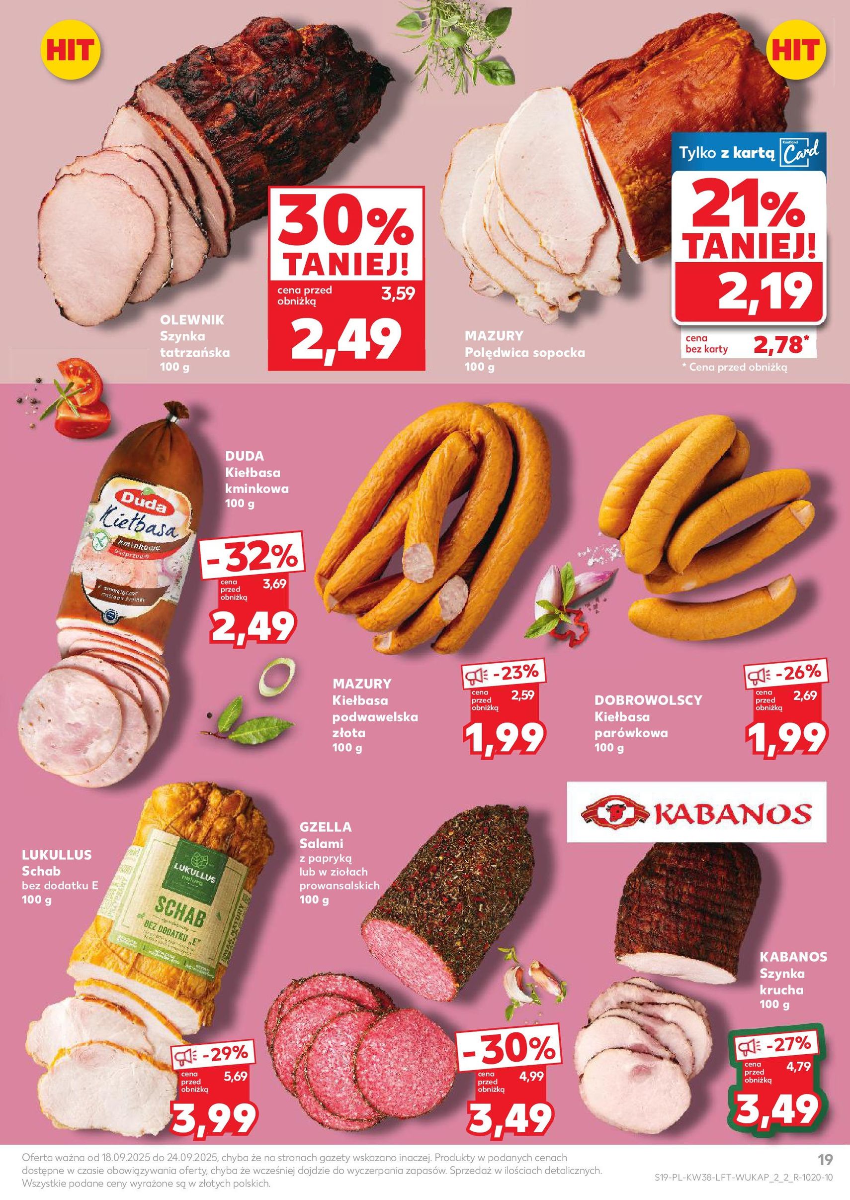 Kaufland gazetka - ważny gazetka od 18.09.2025 strona 19 z 51