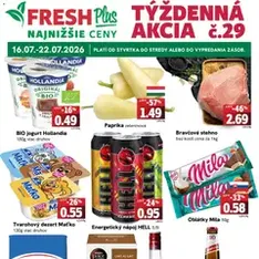 Fresh Leták - náhľad letáku platný od 16.07.2026