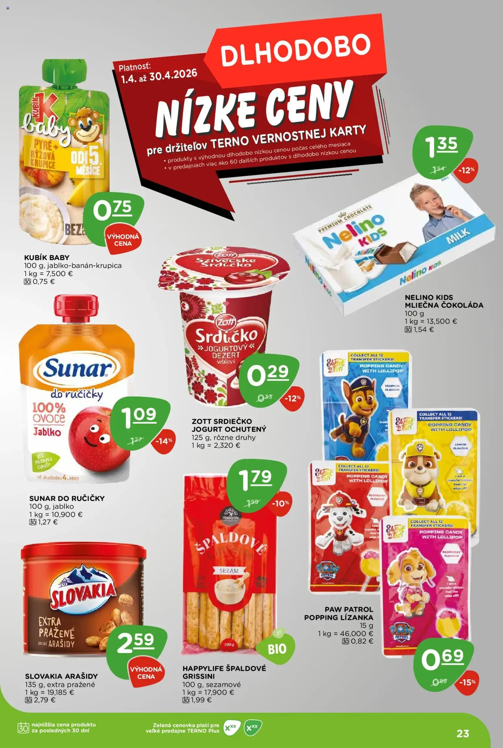 Terno leták - platný leták od 16.04.2026 strana 23 z 24