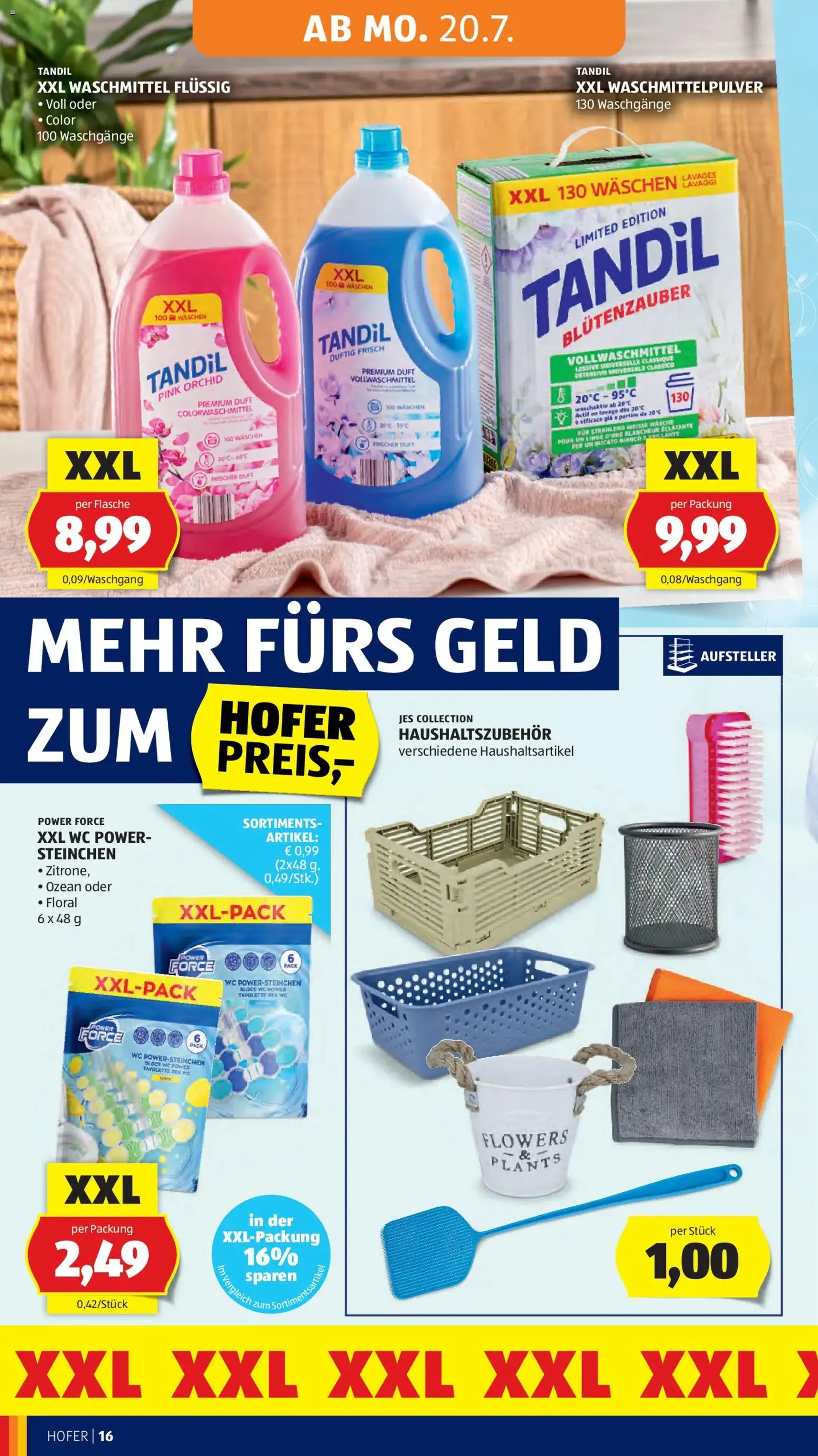 Hofer Flugblatt - Gültiger Prospekt ab 17.07.2026, Seite 22 von insgesamt 46