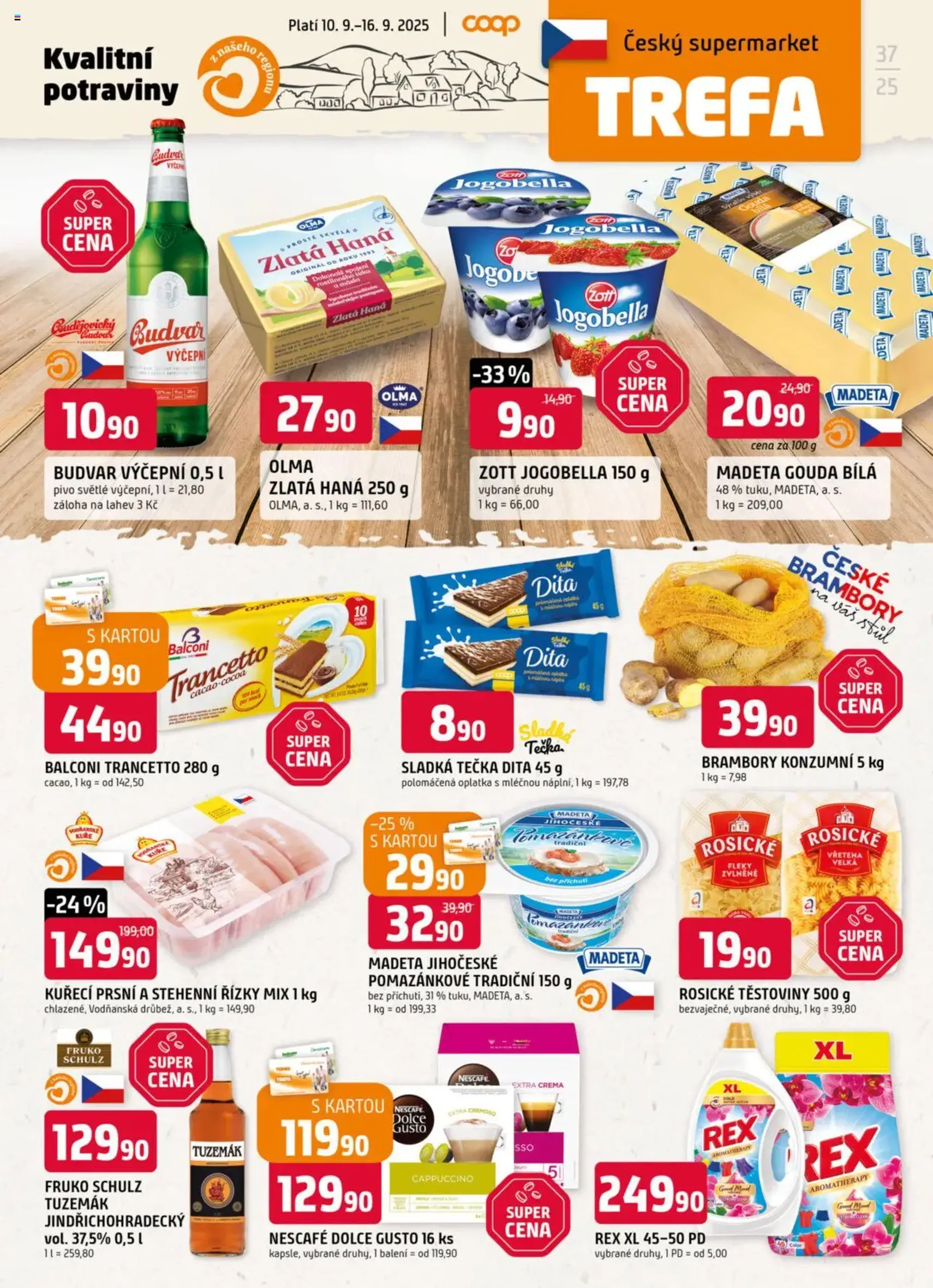 Trefa leták - platný leták od 10.09.2025 strana 1 z 12 Trefa leták - platný leták od 10.09.2025 strana 1 z 12