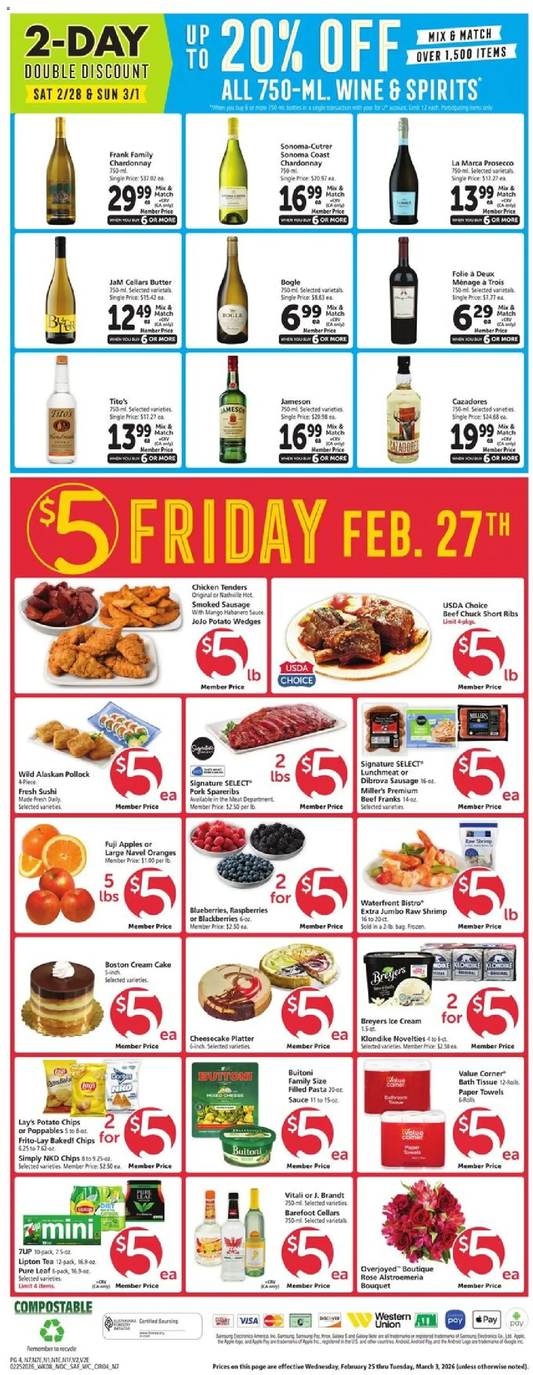 Safeway Weekly Ad - valid flyer from 02/25/2026, page 4 of 8
