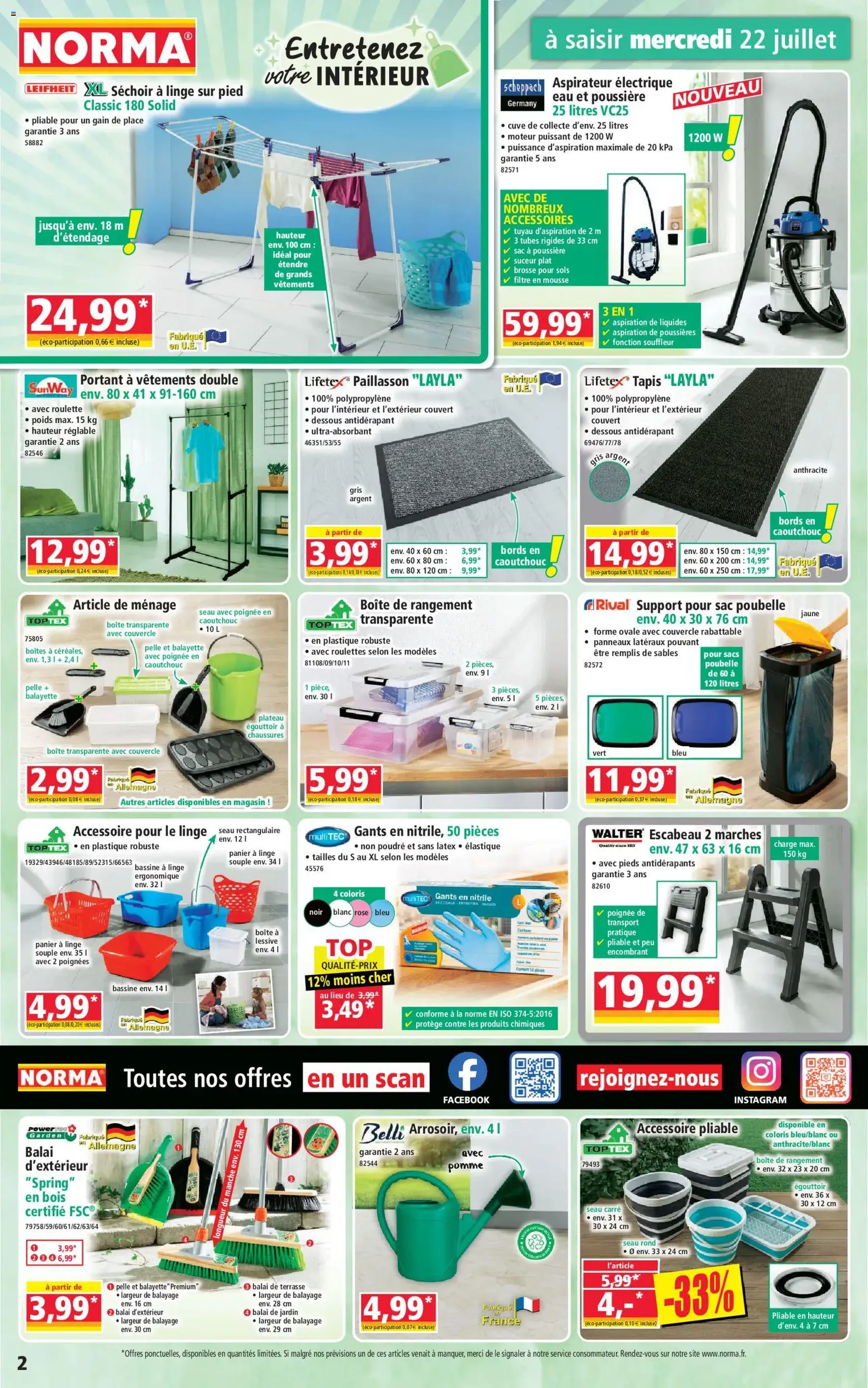 Norma catalogue - brochure valable à partir du 22/07/2026, page 2 sur 12