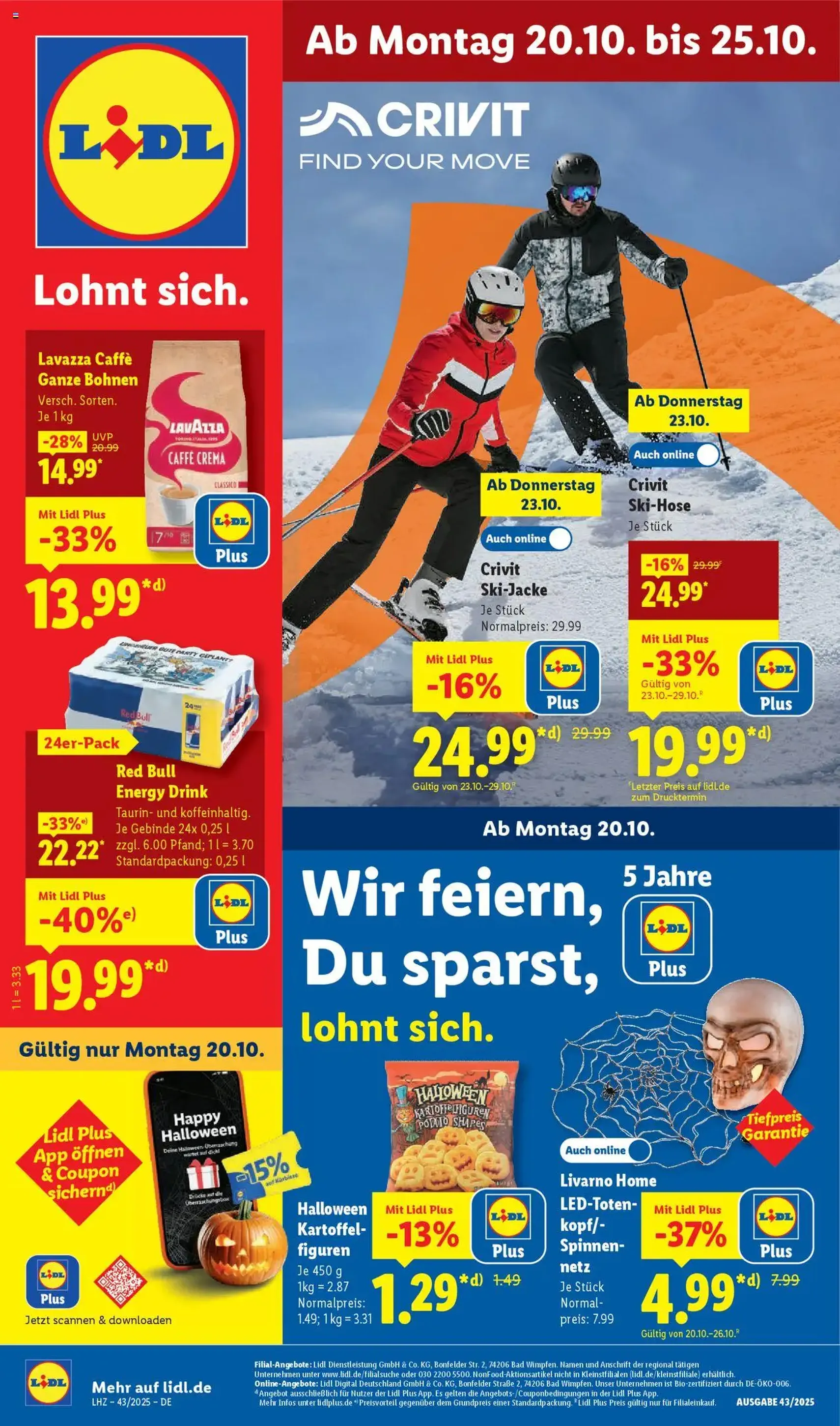 Lidl - Prospekt - Gültiger Prospekt ab 20.10.2025, Seite 1 von insgesamt 69 Lidl - Prospekt - Gültiger Prospekt ab 20.10.2025, Seite 1 von insgesamt 69