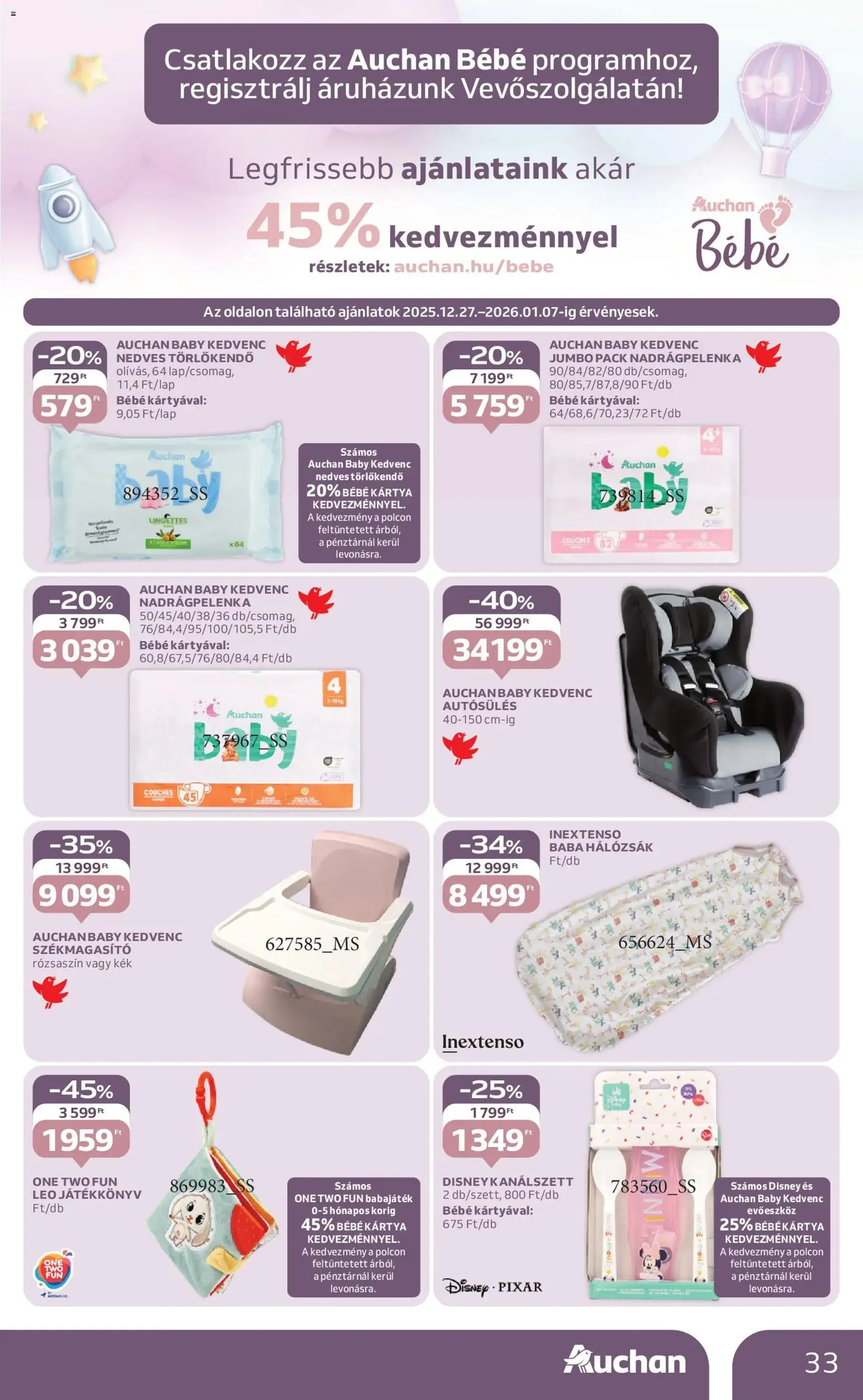 Auchan Akciós újság - 2025.12.27. érvényes szórólap 33 oldal 36 oldalból