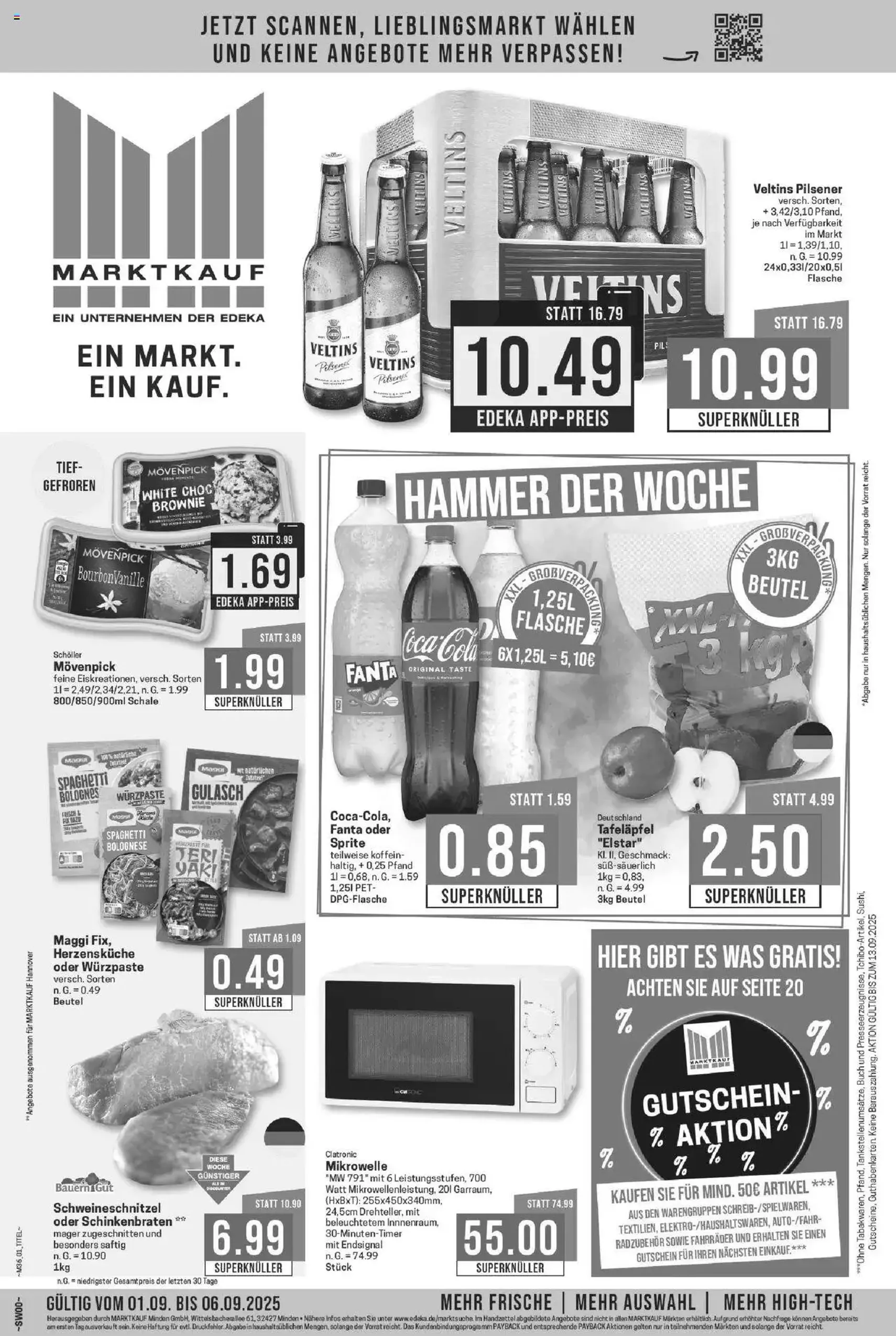 Marktkauf Prospekt - Gültiger Prospekt ab 01.09.2025, Seite 1 von insgesamt 32 Marktkauf Prospekt - Gültiger Prospekt ab 01.09.2025, Seite 1 von insgesamt 32