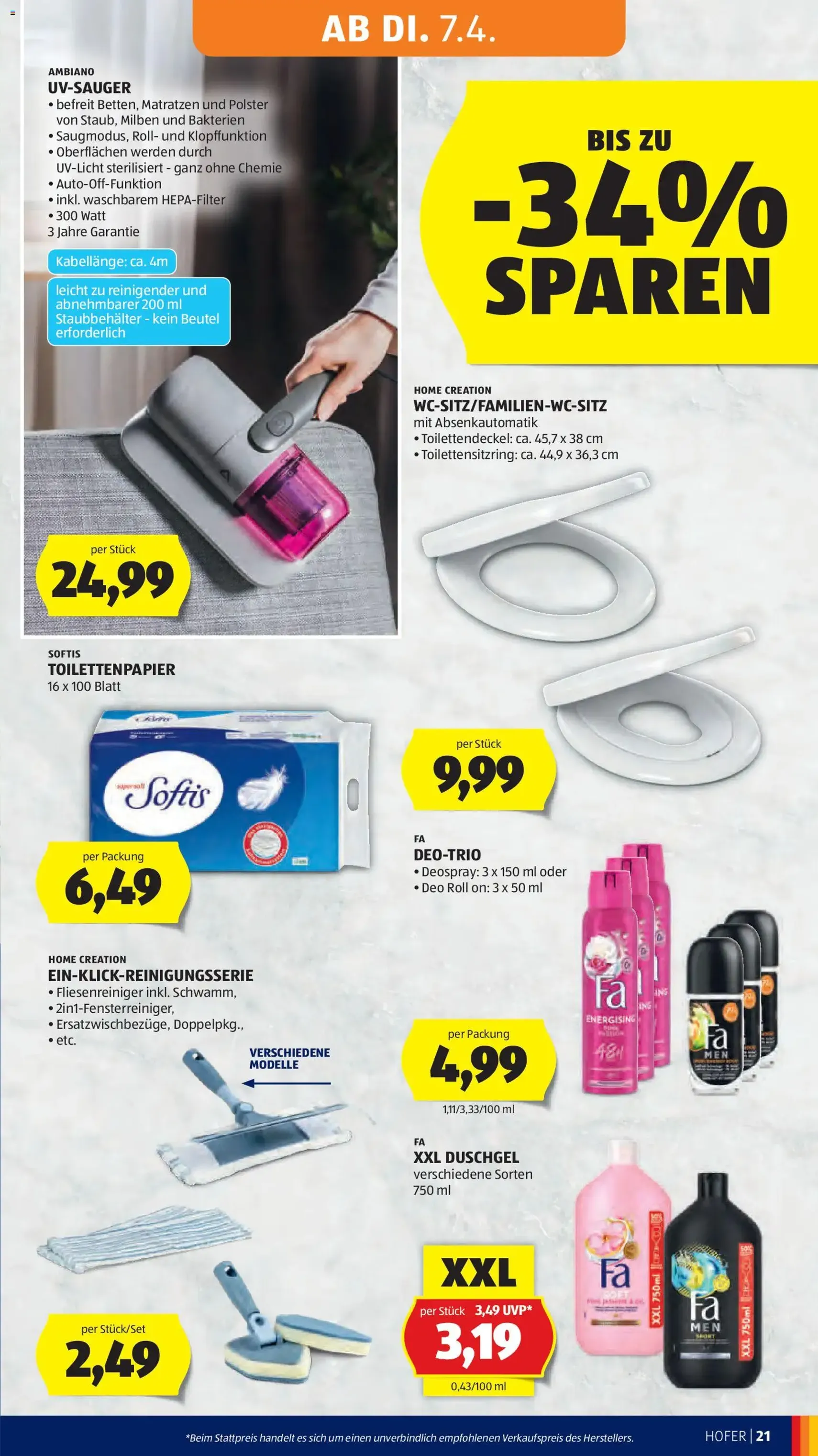 Hofer Flugblatt - Gültiger Prospekt ab 01.04.2026, Seite 25 von insgesamt 41