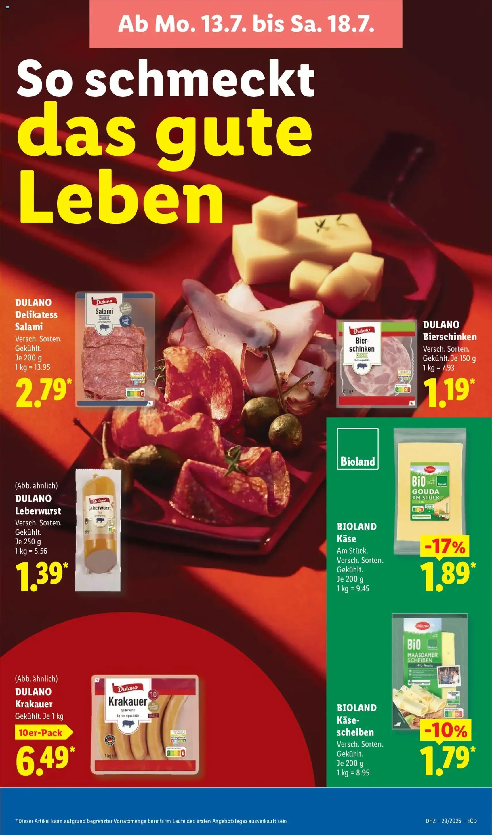 Lidl Prospekt - Gültiger Prospekt ab 13.07.2026, Seite 17 von insgesamt 72
