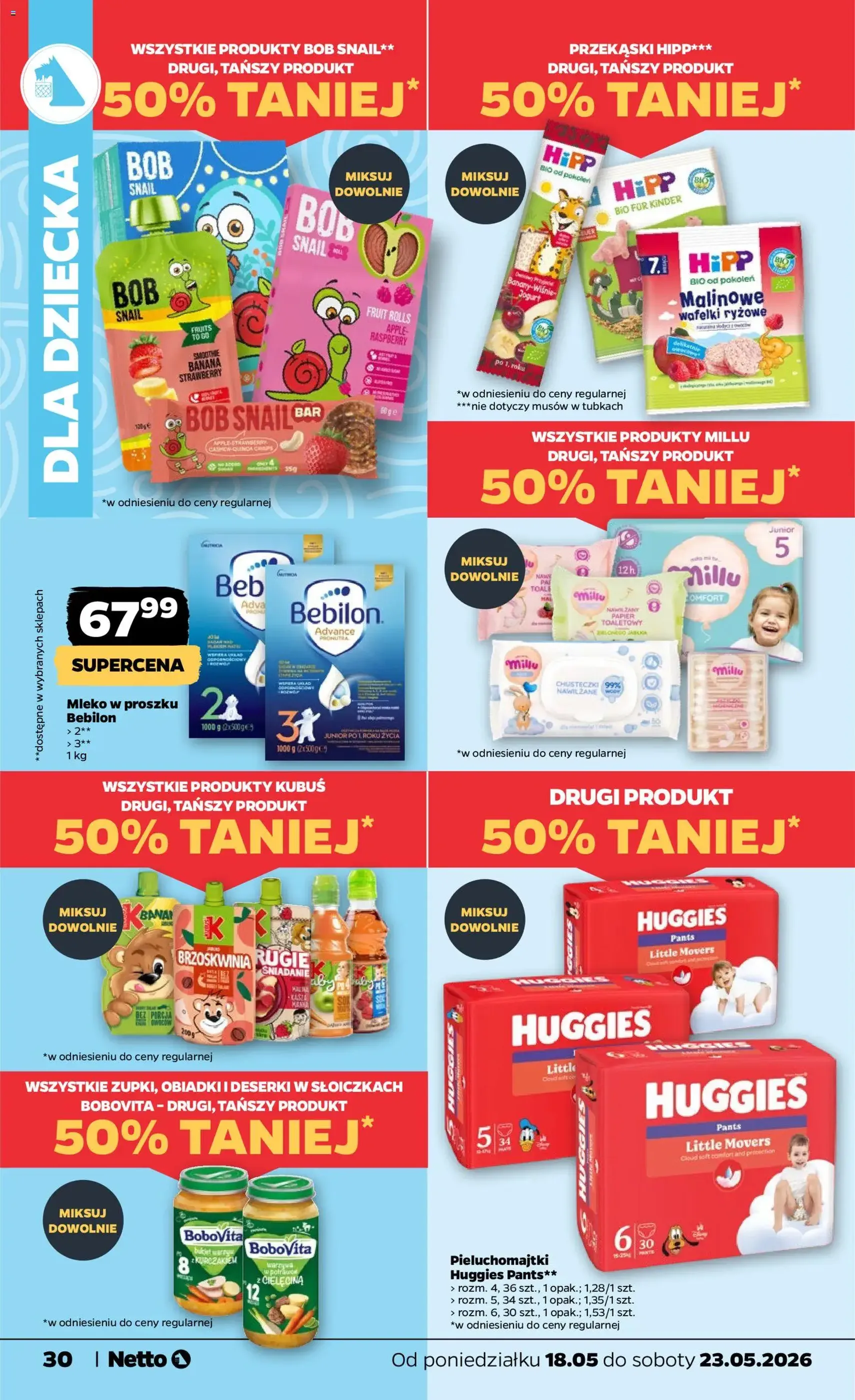 Netto gazetka od poniedziałku spożywcza - ważny gazetka od 18.05.2026 strona 30 z 38