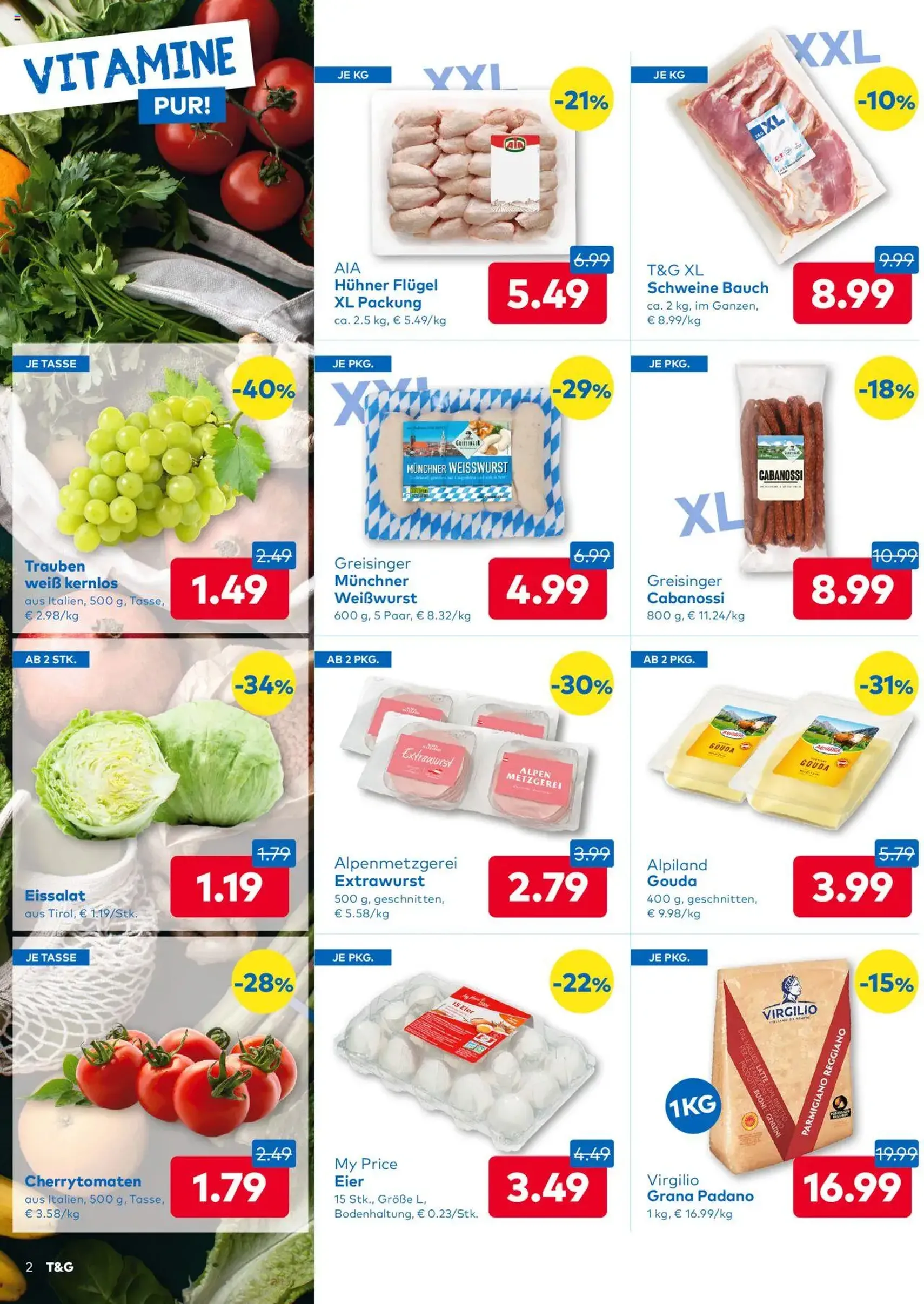 T&G Flugblatt - Gültiger Prospekt ab 28.08.2025, Seite 2 von insgesamt 8