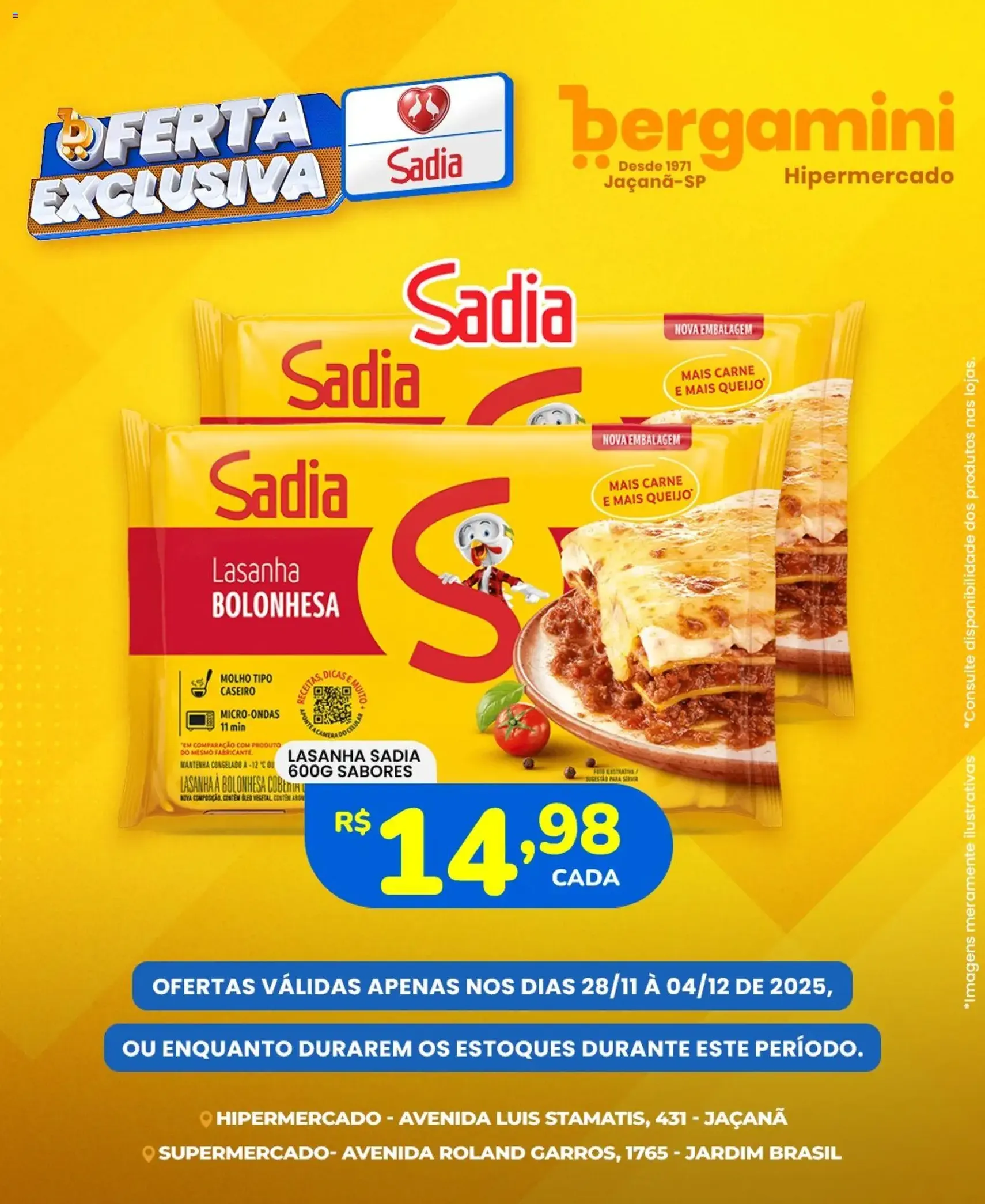 Supermercado Bergamini - Ofertas Sadia e Perdigão - folheto válido a partir de 28/11/2025 página 4 de 7