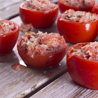 Recipe preview Quick & Easy Baked Rice Stuffed Tomatoes