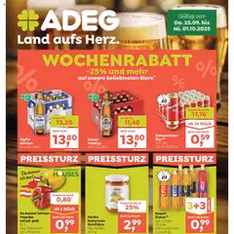 ADEG Flugblatt - Prospekt Vorschau gültig ab 25.09.2025