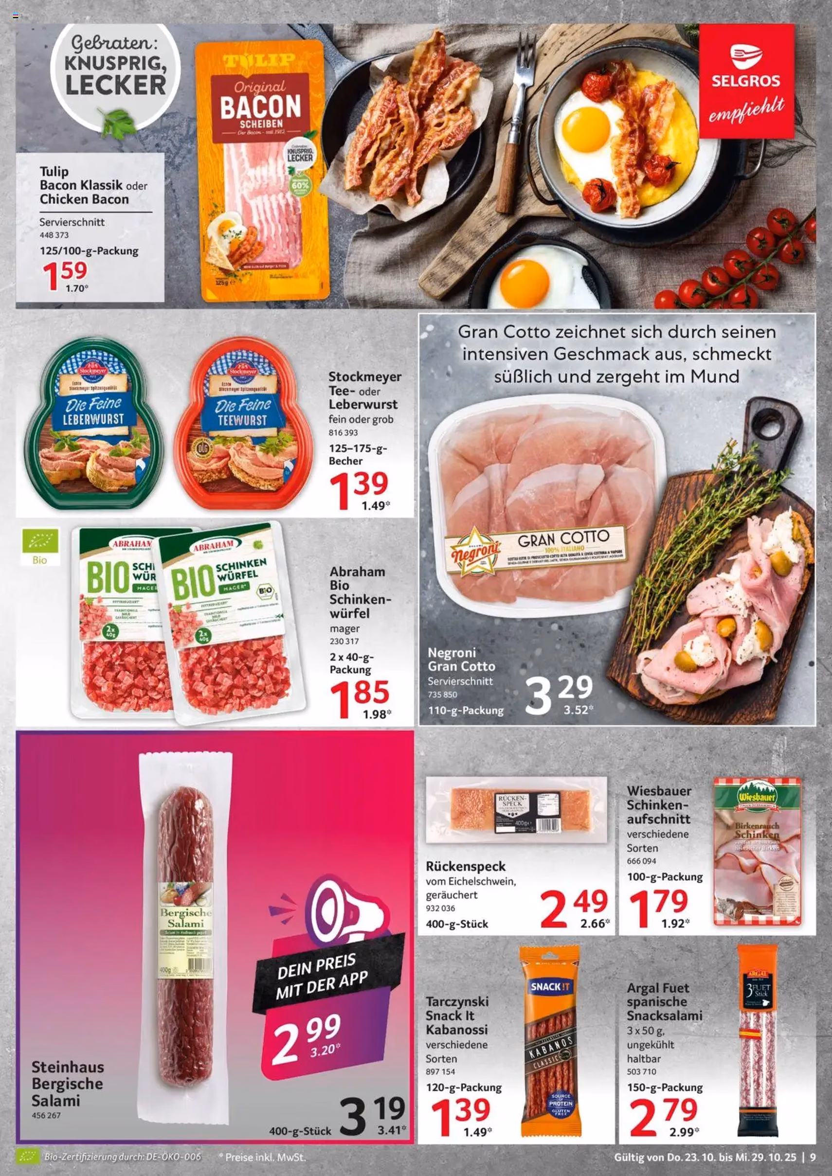 Selgros Prospekt - Gültiger Prospekt ab 23.10.2025, Seite 9 von insgesamt 24 Selgros Prospekt - Gültiger Prospekt ab 23.10.2025, Seite 9 von insgesamt 24