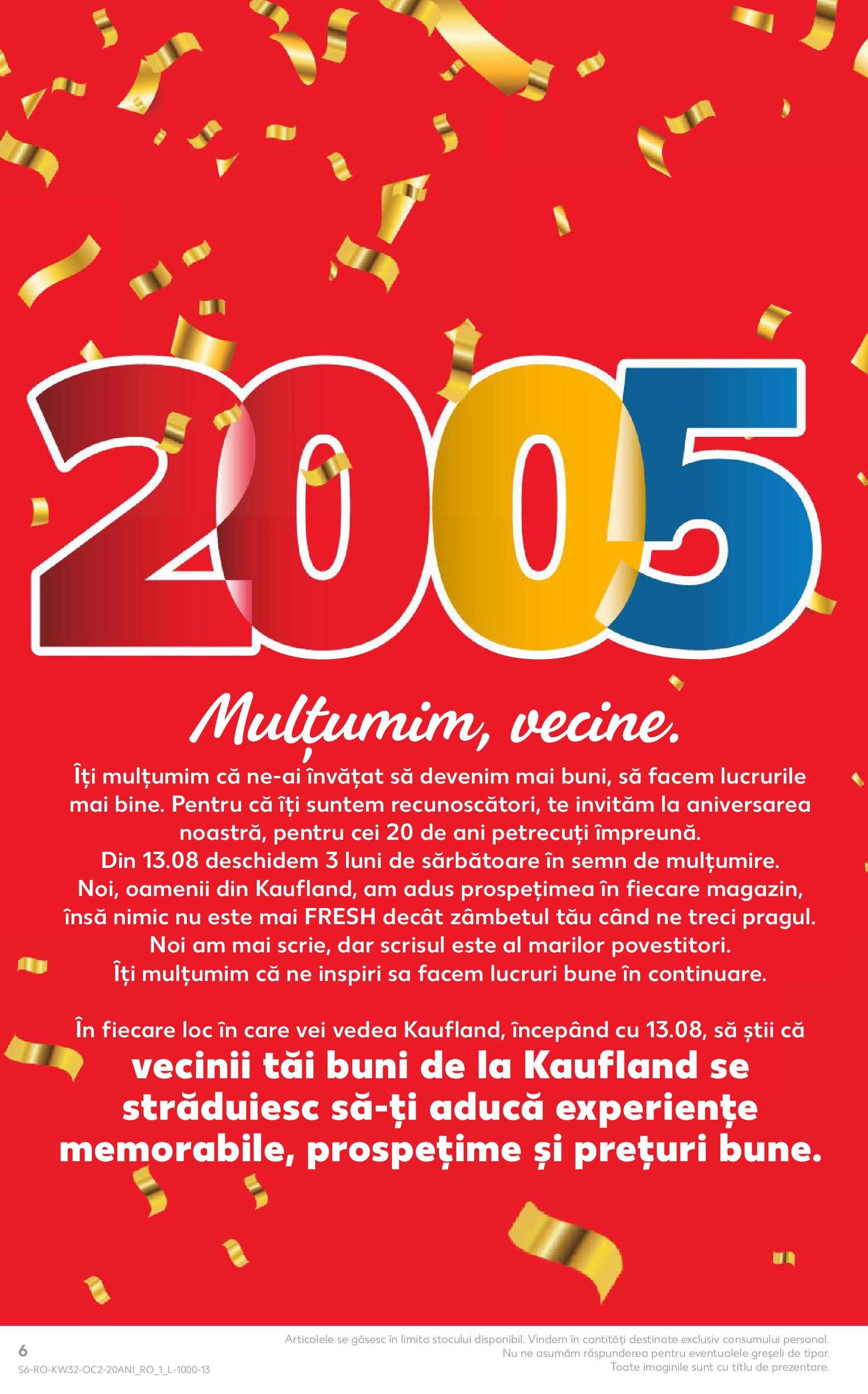 Catalog Kaufland - București - cataloage valabile începând cu 06.08.2025 pagina 6 din 98 Catalog Kaufland - București - cataloage valabile începând cu 06.08.2025 pagina 6 din 98