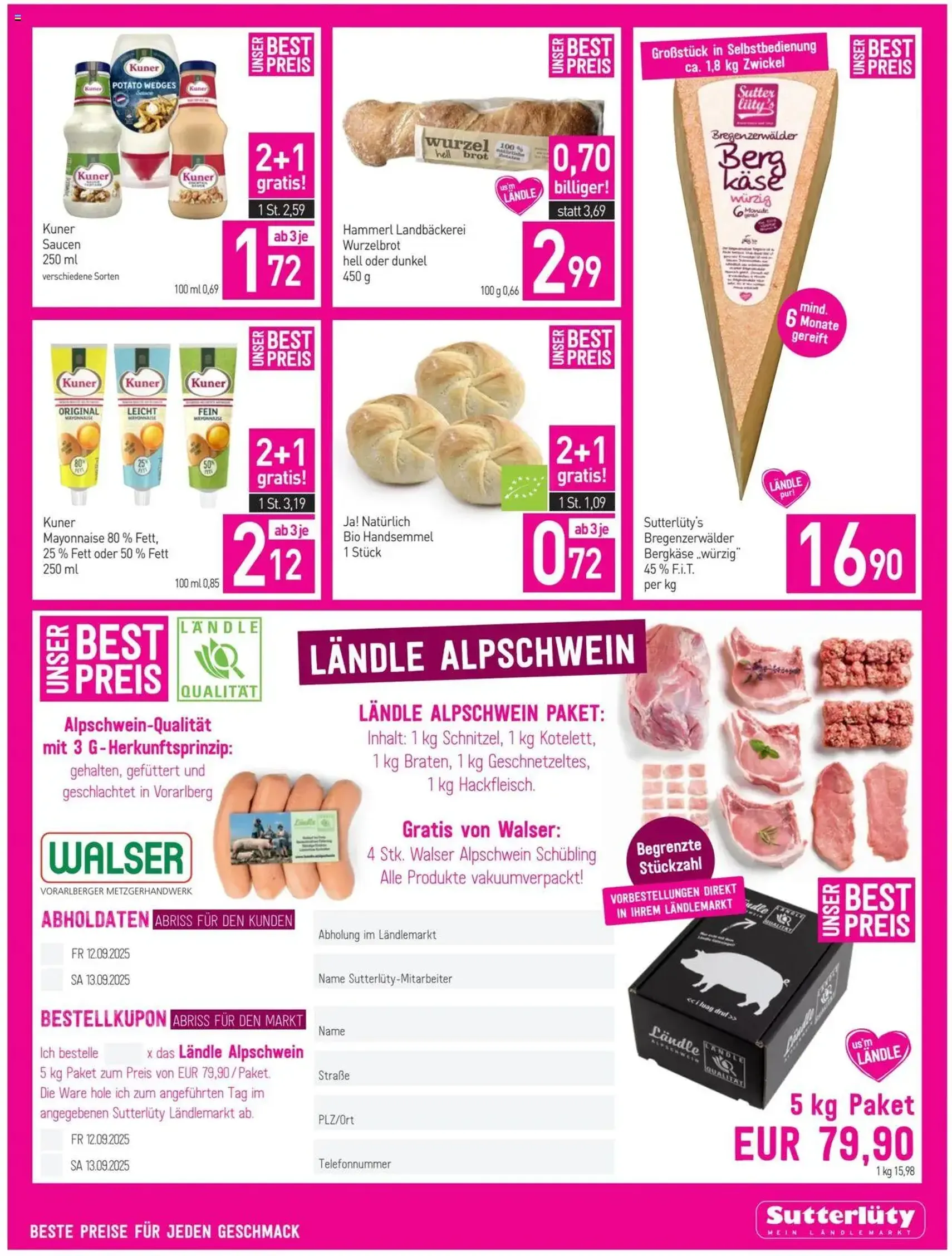 Sutterlüty Flugblatt - Gültiger Prospekt ab 04.09.2025, Seite 3 von insgesamt 24 Sutterlüty Flugblatt - Gültiger Prospekt ab 04.09.2025, Seite 3 von insgesamt 24