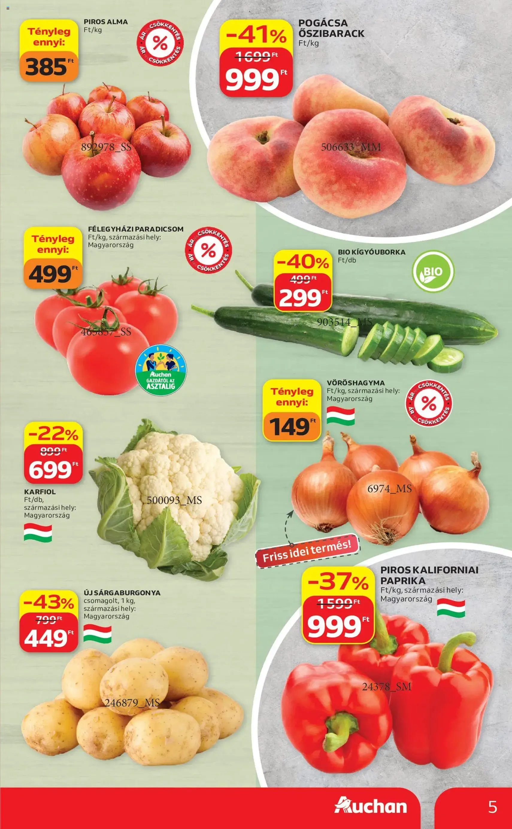 Auchan akciós újság - 2026.06.18. érvényes szórólap 5 oldal 40 oldalból