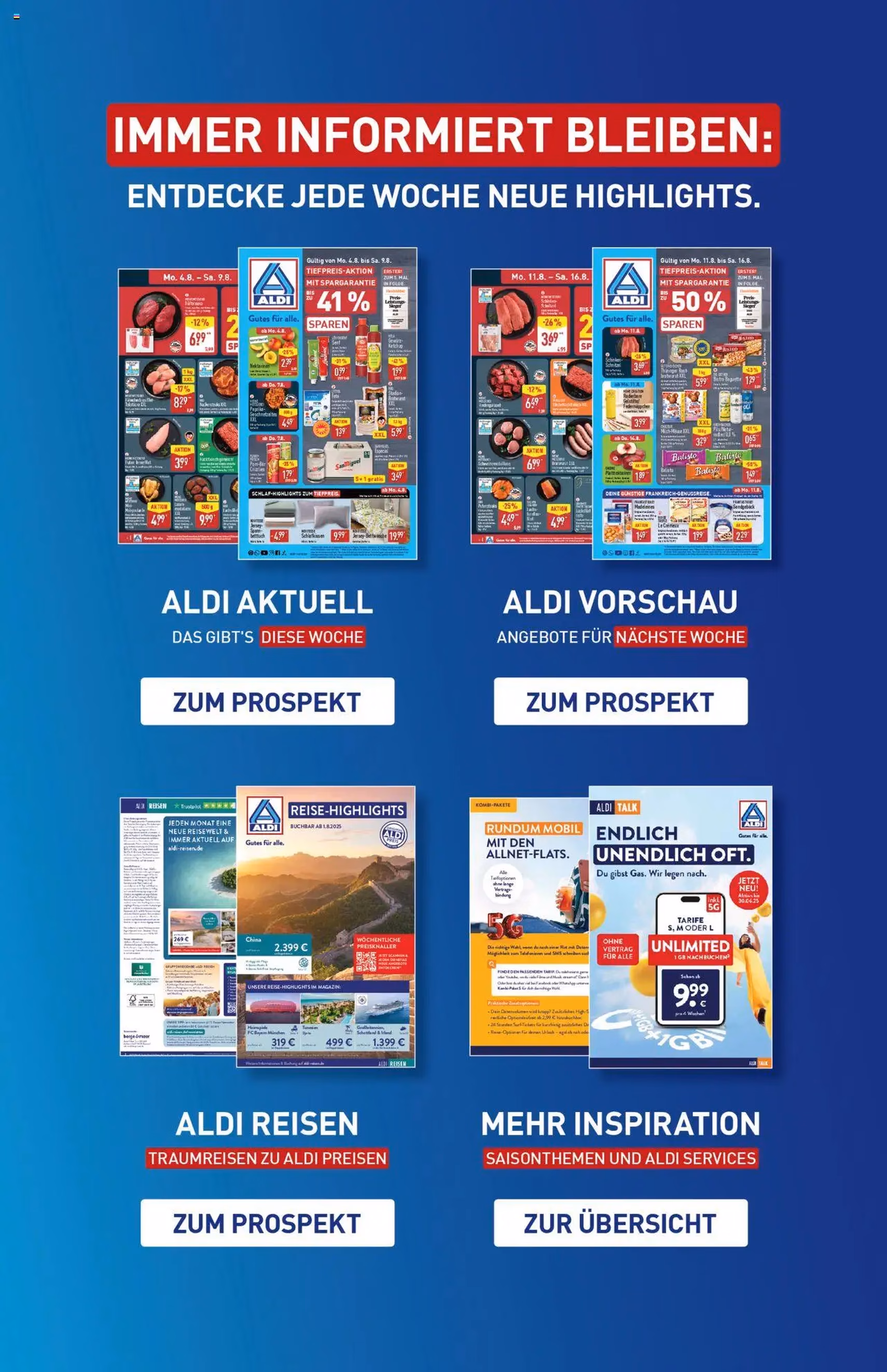 Aldi Prospekt - Gültiger Prospekt ab 25.08.2025, Seite 45 von insgesamt 45 Aldi Prospekt - Gültiger Prospekt ab 25.08.2025, Seite 45 von insgesamt 45