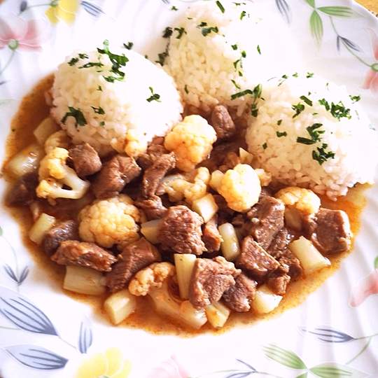 Anteprima ricetta Carne di maiale con asparagi