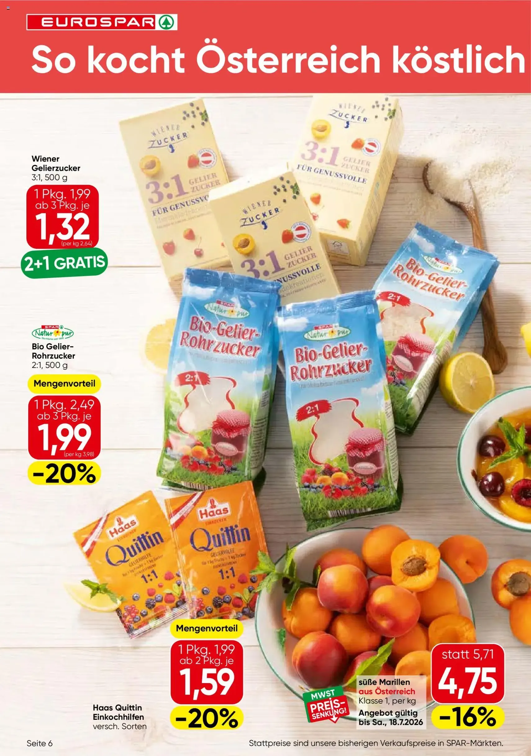 Eurospar Flugblatt - Gültiger Prospekt ab 16.07.2026, Seite 6 von insgesamt 16