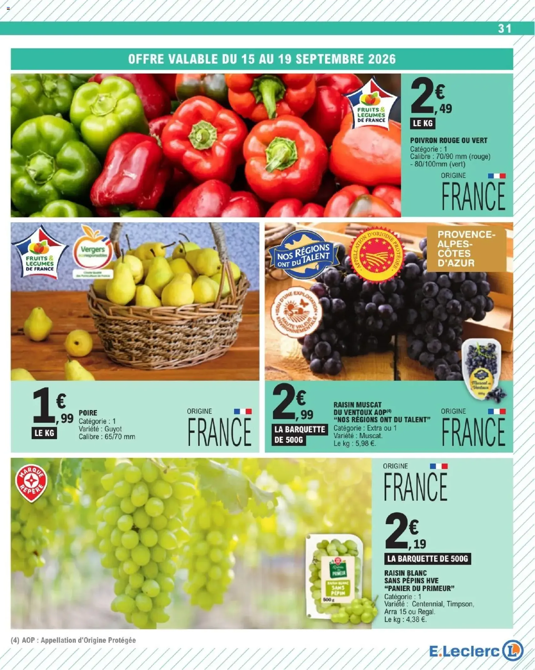 E.Leclerc catalogue - brochure valable à partir du 15/09/2026, page 31 sur 44