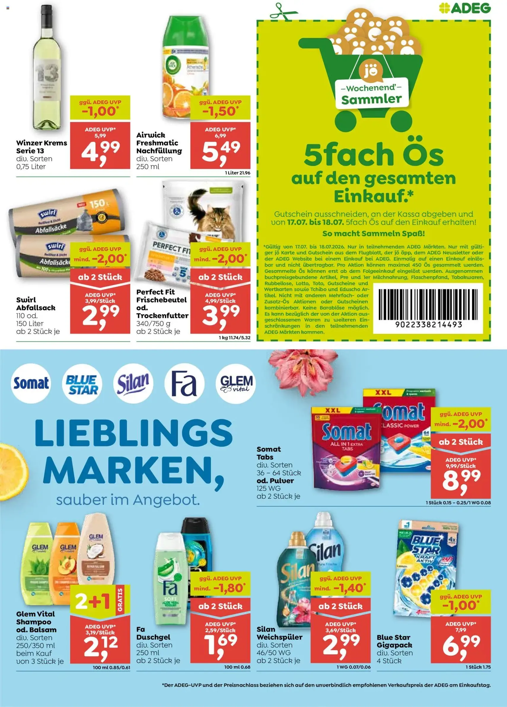 ADEG Flugblatt - Gültiger Prospekt ab 16.07.2026, Seite 7 von insgesamt 8