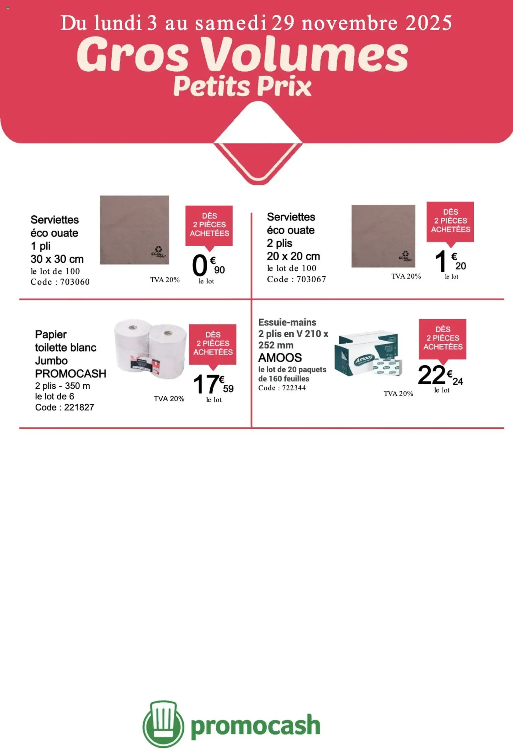 Promocash catalogue - brochure valable à partir du 03/11/2025, page 4 sur 4