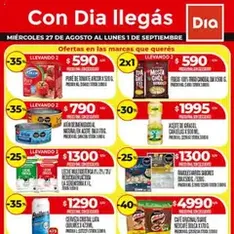 Vista previa del folleto Supermercado DIA Ofertas válido desde 27/08/2025