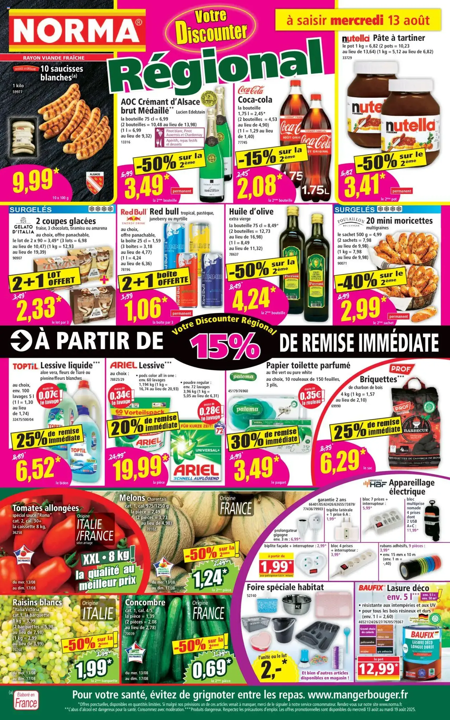 Norma catalogue - brochure valable à partir du 13/08/2025, page 1 sur 12