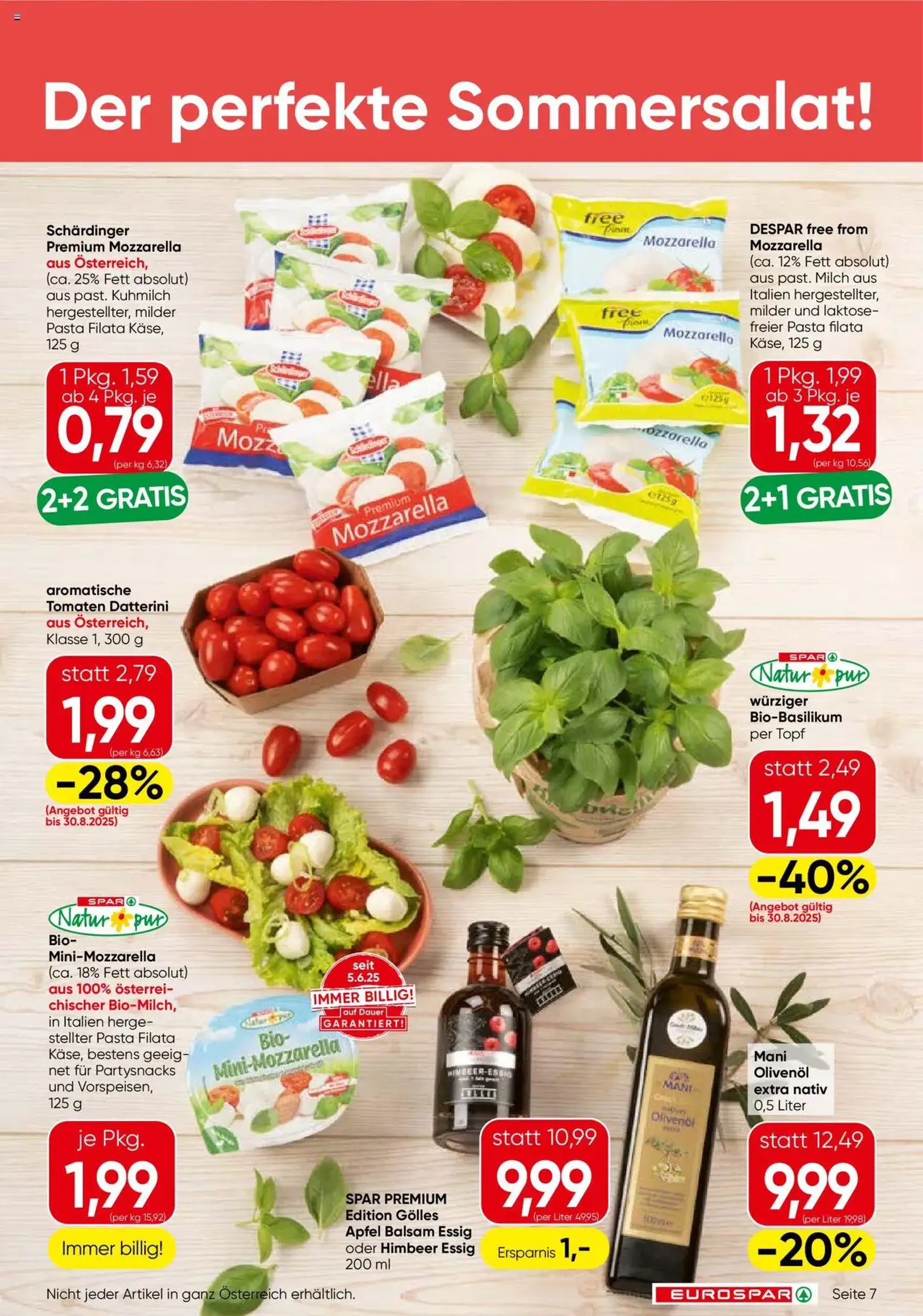 Eurospar Flugblatt - Gültiger Prospekt ab 28.08.2025, Seite 7 von insgesamt 16 Eurospar Flugblatt - Gültiger Prospekt ab 28.08.2025, Seite 7 von insgesamt 16