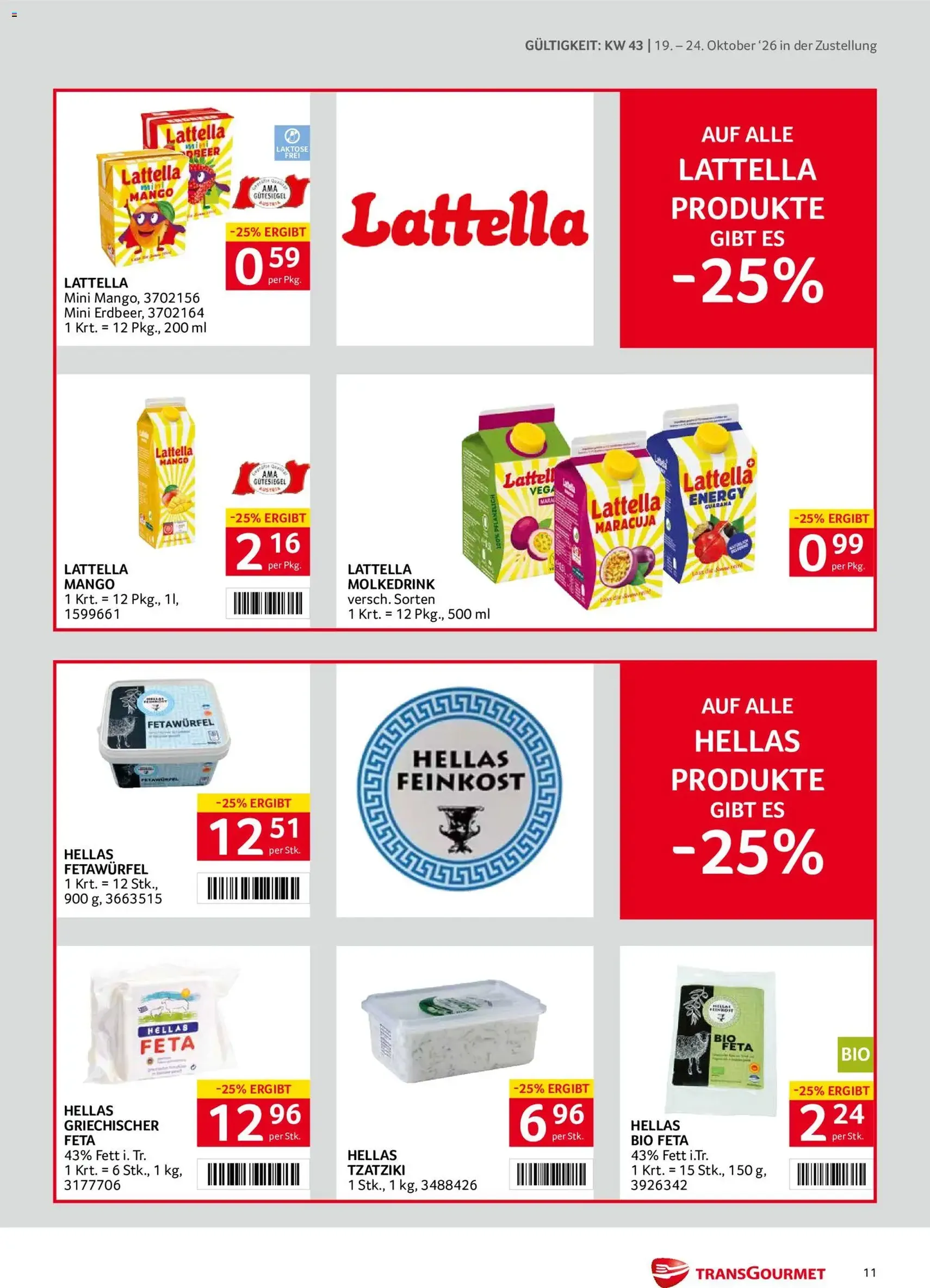 Transgourmet Flugblatt - Gültiger Prospekt ab 19.10.2026, Seite 11 von insgesamt 40