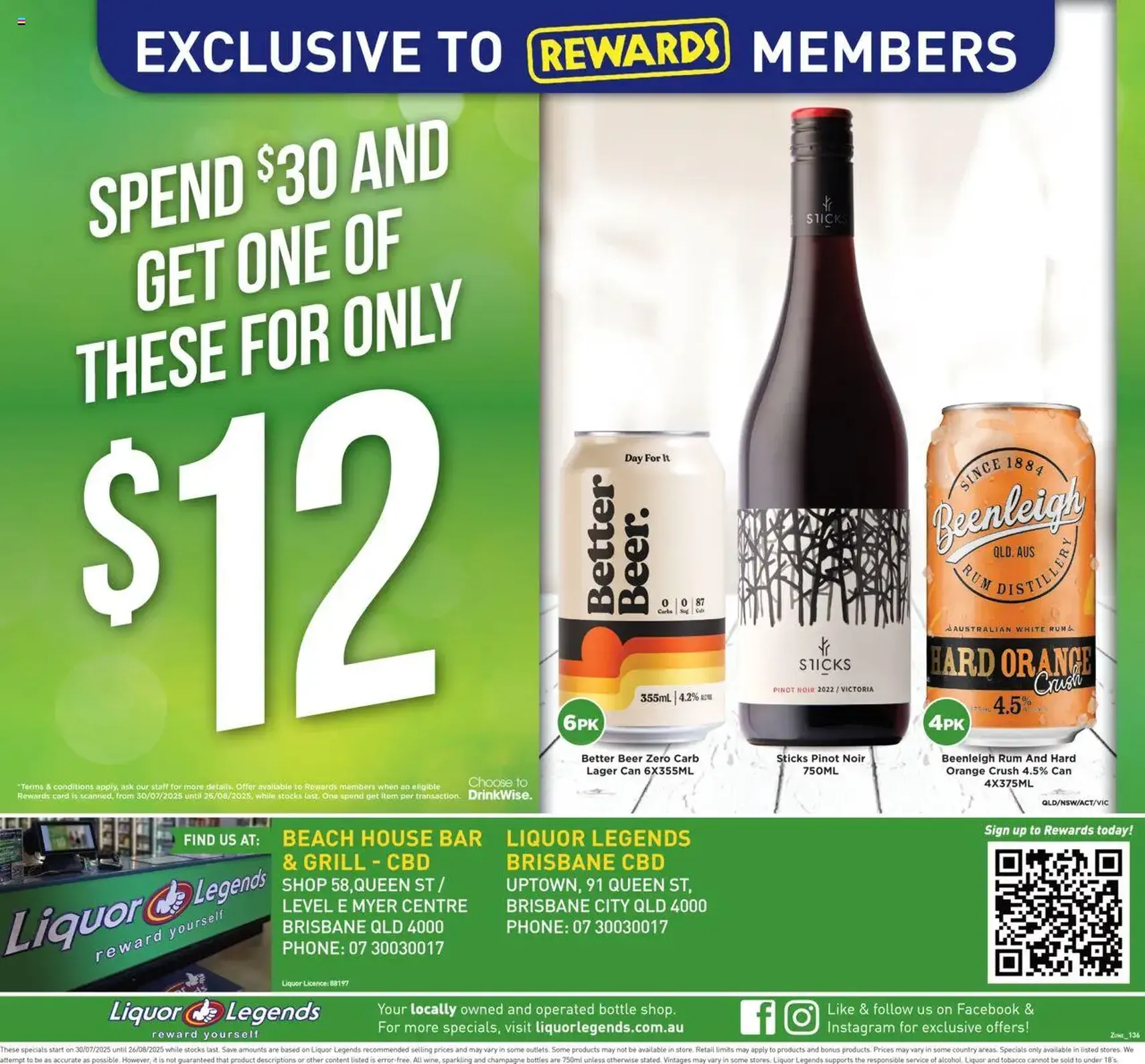 Liquor Legends Catalogue Brisbane - valid flyer from 30/07/2025, page 8 of 8 Liquor Legends Catalogue Brisbane - valid flyer from 30/07/2025, page 8 of 8