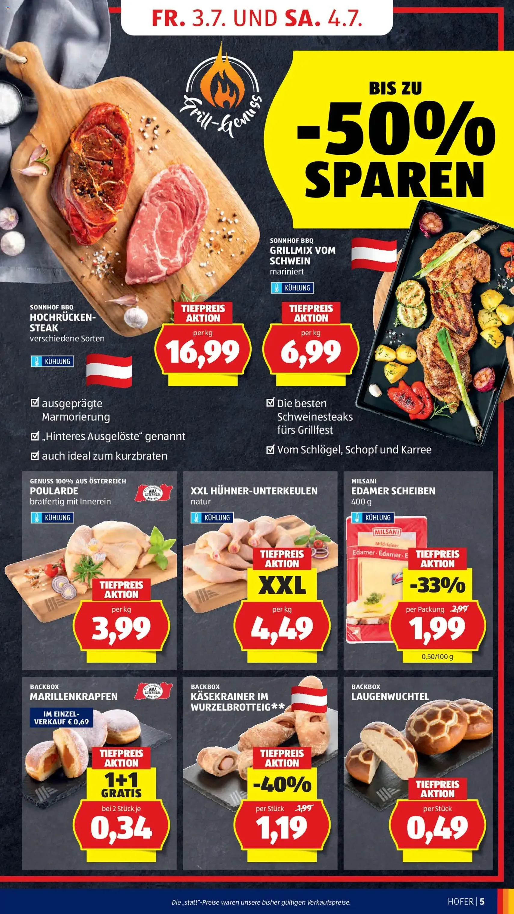 Hofer Flugblatt - Gültiger Prospekt ab 03.07.2026, Seite 9 von insgesamt 39