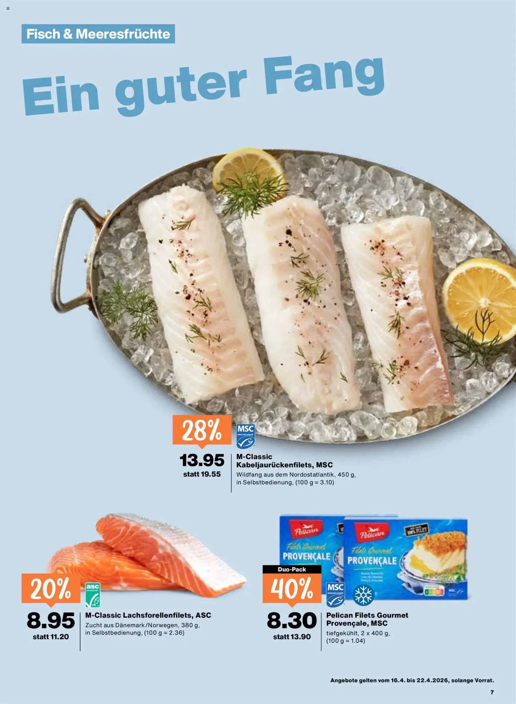 Migros aktionen - Gültiger Prospekt ab 16.04.2026, Seite 7 von insgesamt 24
