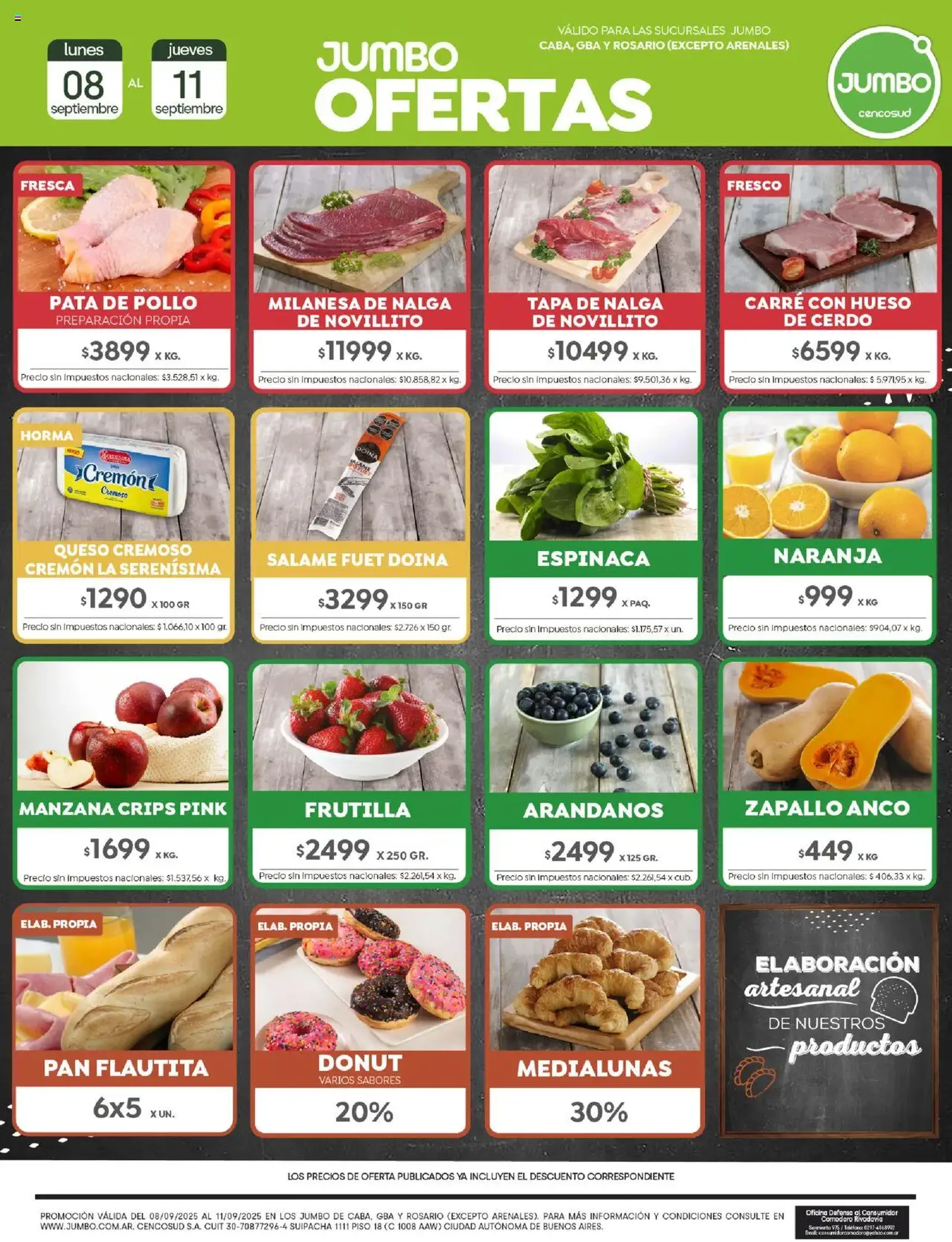 Jumbo ofertas - folleto válido desde 08/09/2025 página 1 de 2