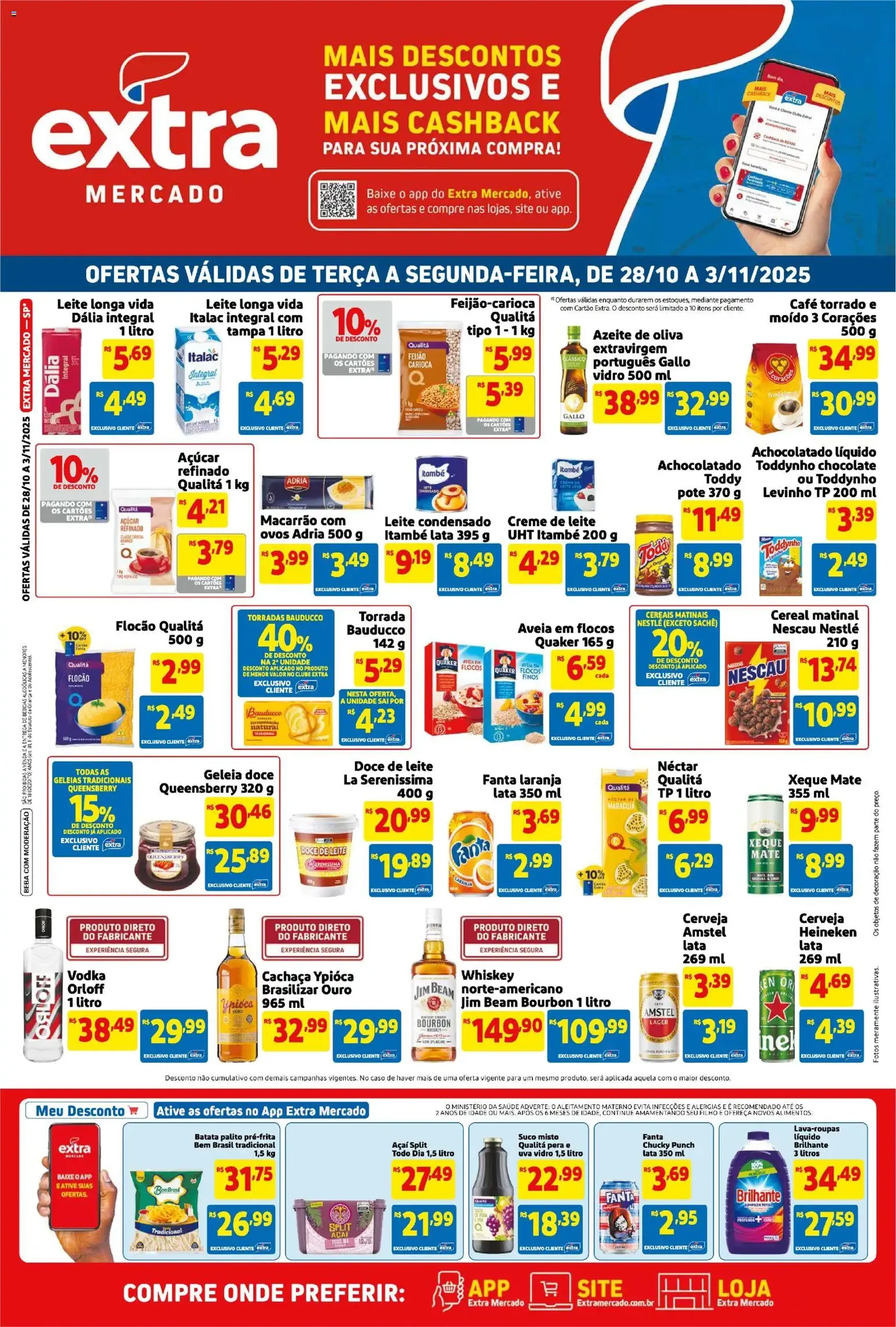 Extra - Ofertas de Mercado - folheto válido a partir de 28/10/2025 página 1 de 3