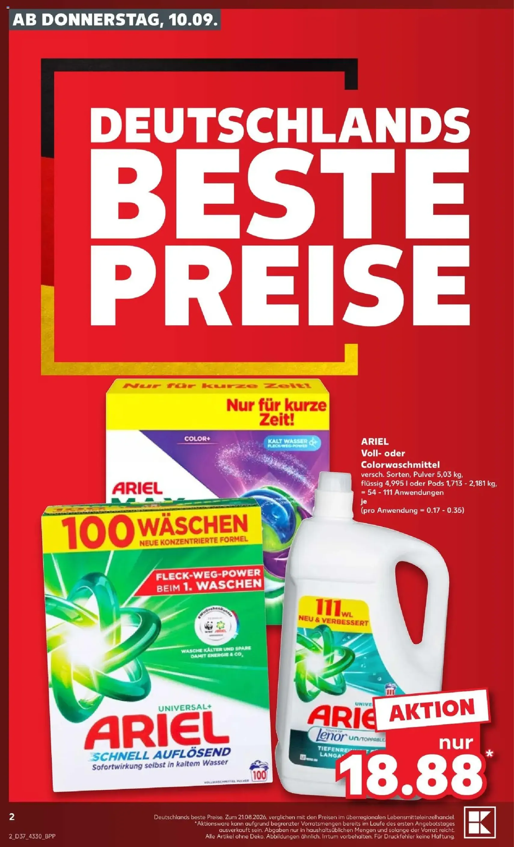 Kaufland Prospekt - Gültiger Prospekt ab 10.09.2026, Seite 2 von insgesamt 66
