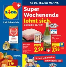 Lidl Aktionen - Prospekt Vorschau gültig ab 11.09.2025