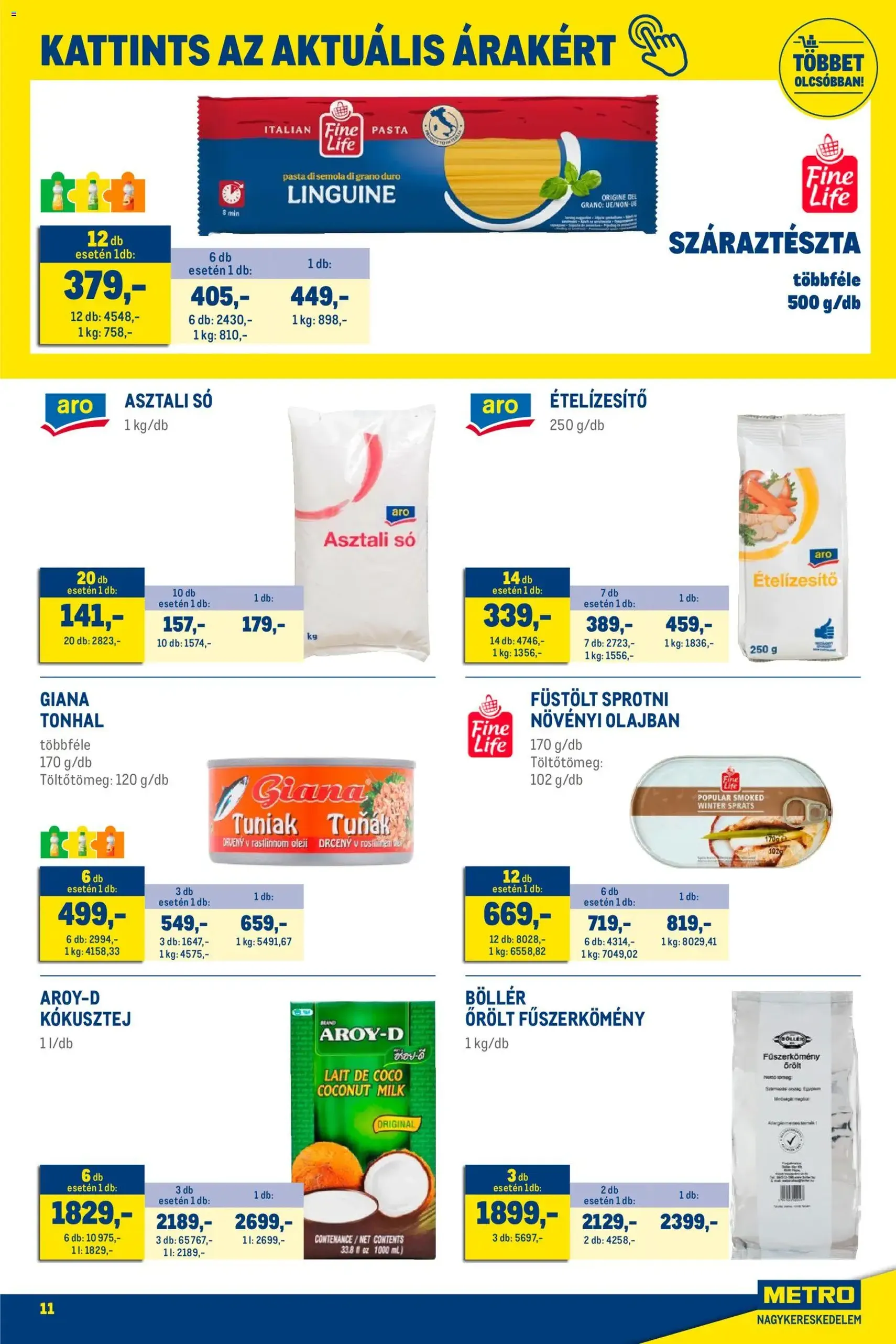 Metro - Élelmiszer és Szezonális katalógus 2026/01 - 2026.01.02. érvényes szórólap 11 oldal 40 oldalból