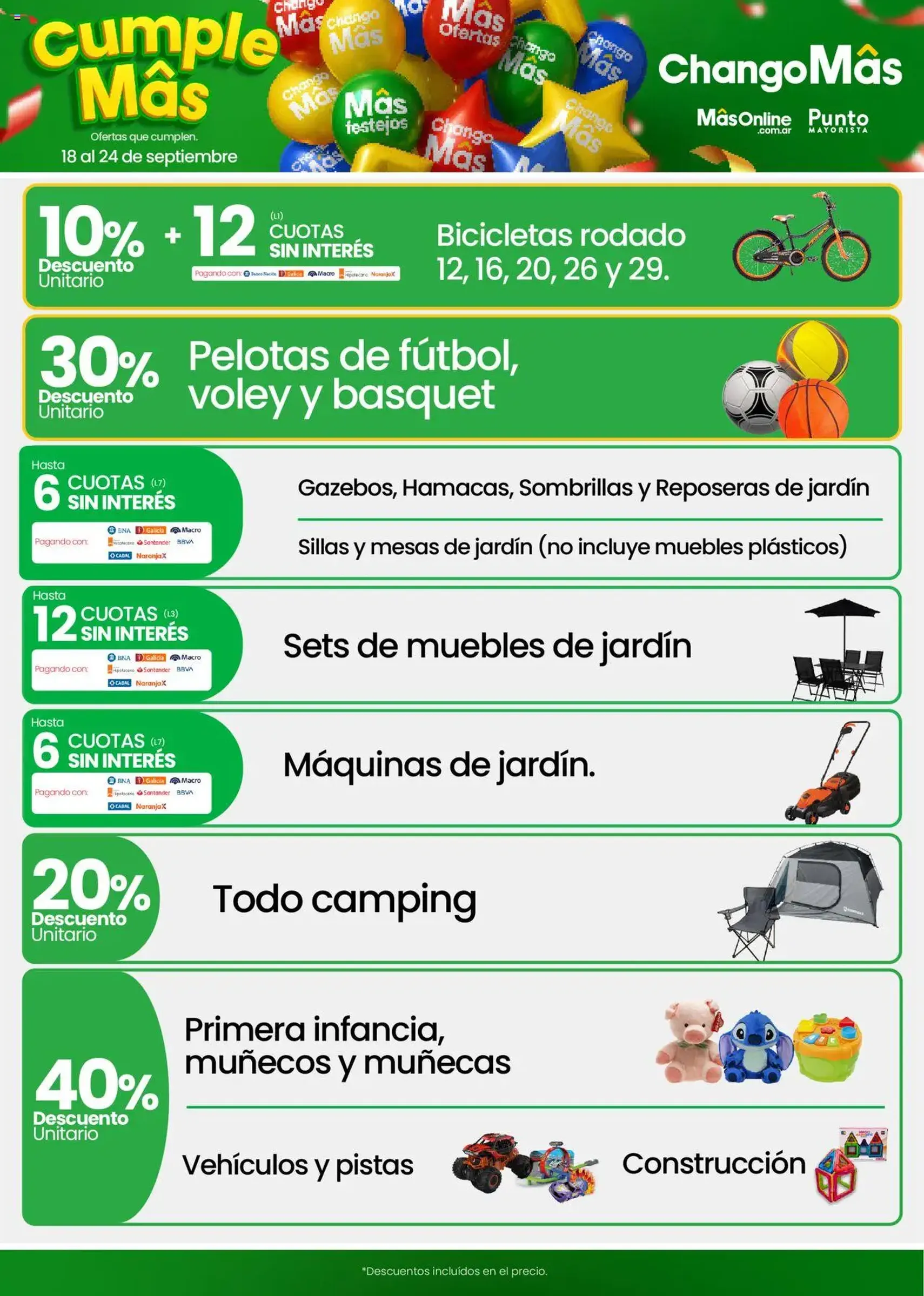 Changomas ofertas - folleto válido desde 18/09/2025 página 10 de 16
