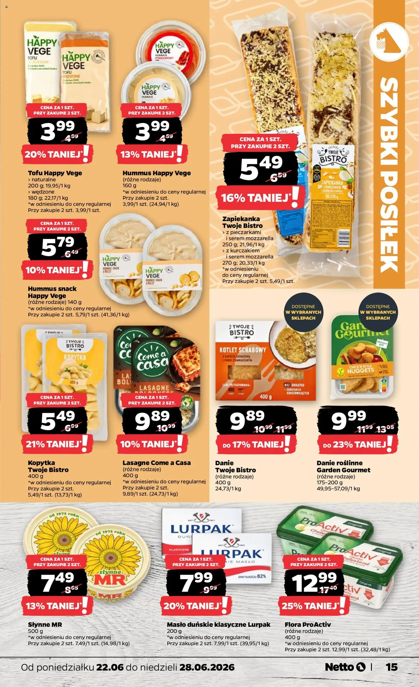 Netto gazetka od poniedziałku spożywcza - ważny gazetka od 22.06.2026 strona 15 z 35