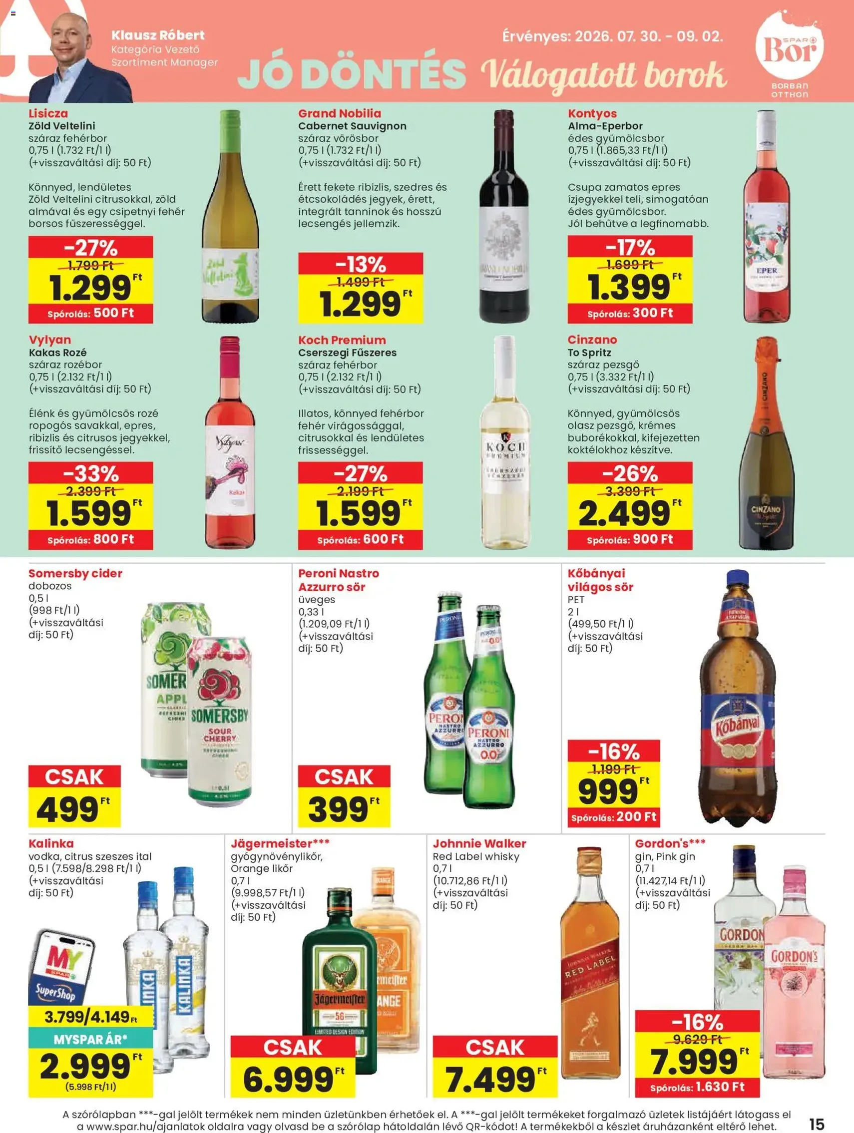 Spar akciós újság - 2026.07.30. érvényes szórólap 15 oldal 20 oldalból