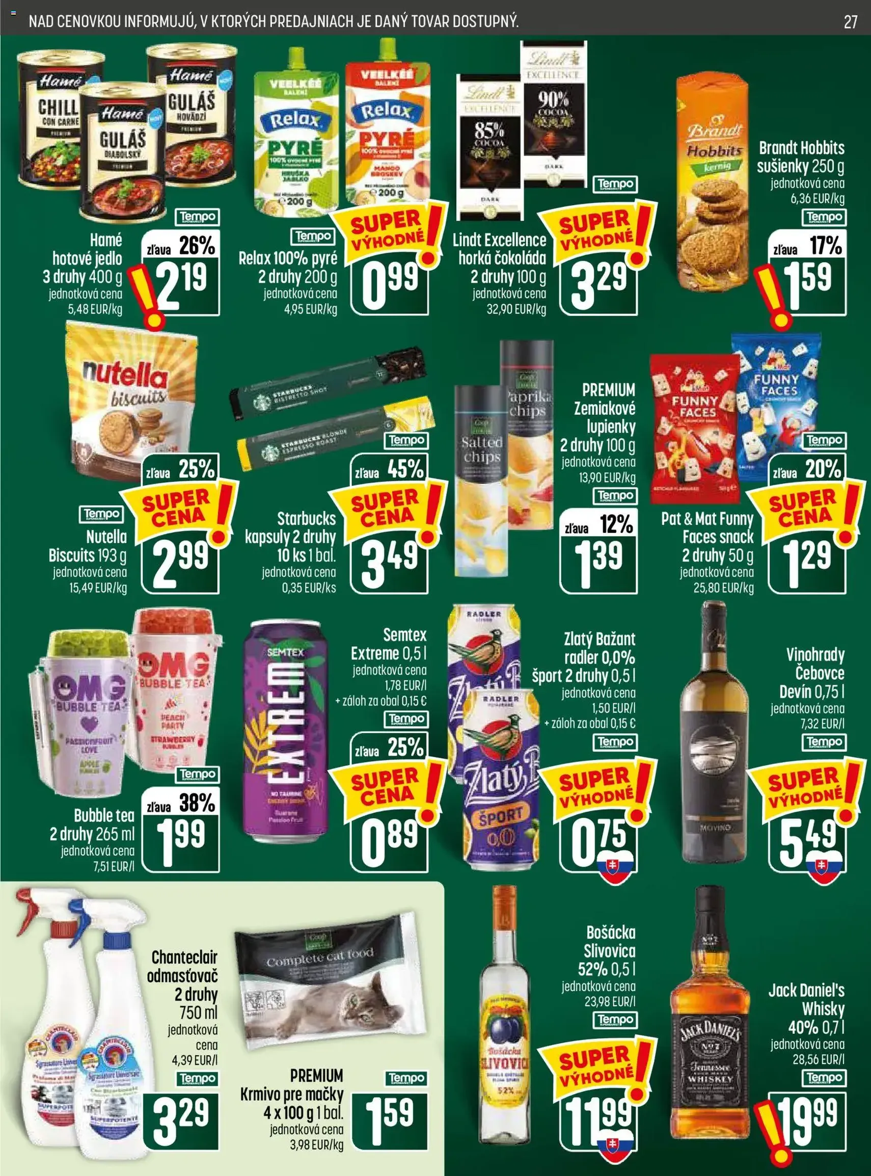 COOP Jednota leták - platný leták od 13.08.2026 strana 27 z 28