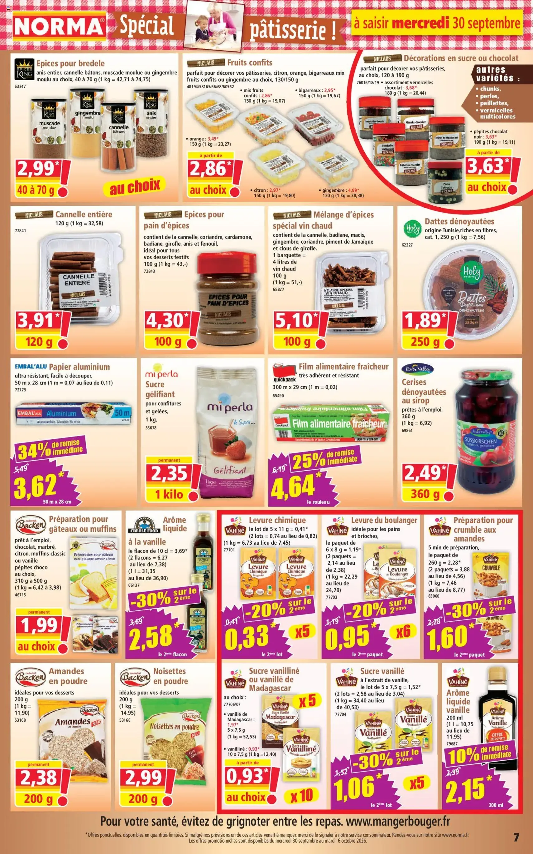 Norma catalogue - brochure valable à partir du 30/09/2026, page 7 sur 14